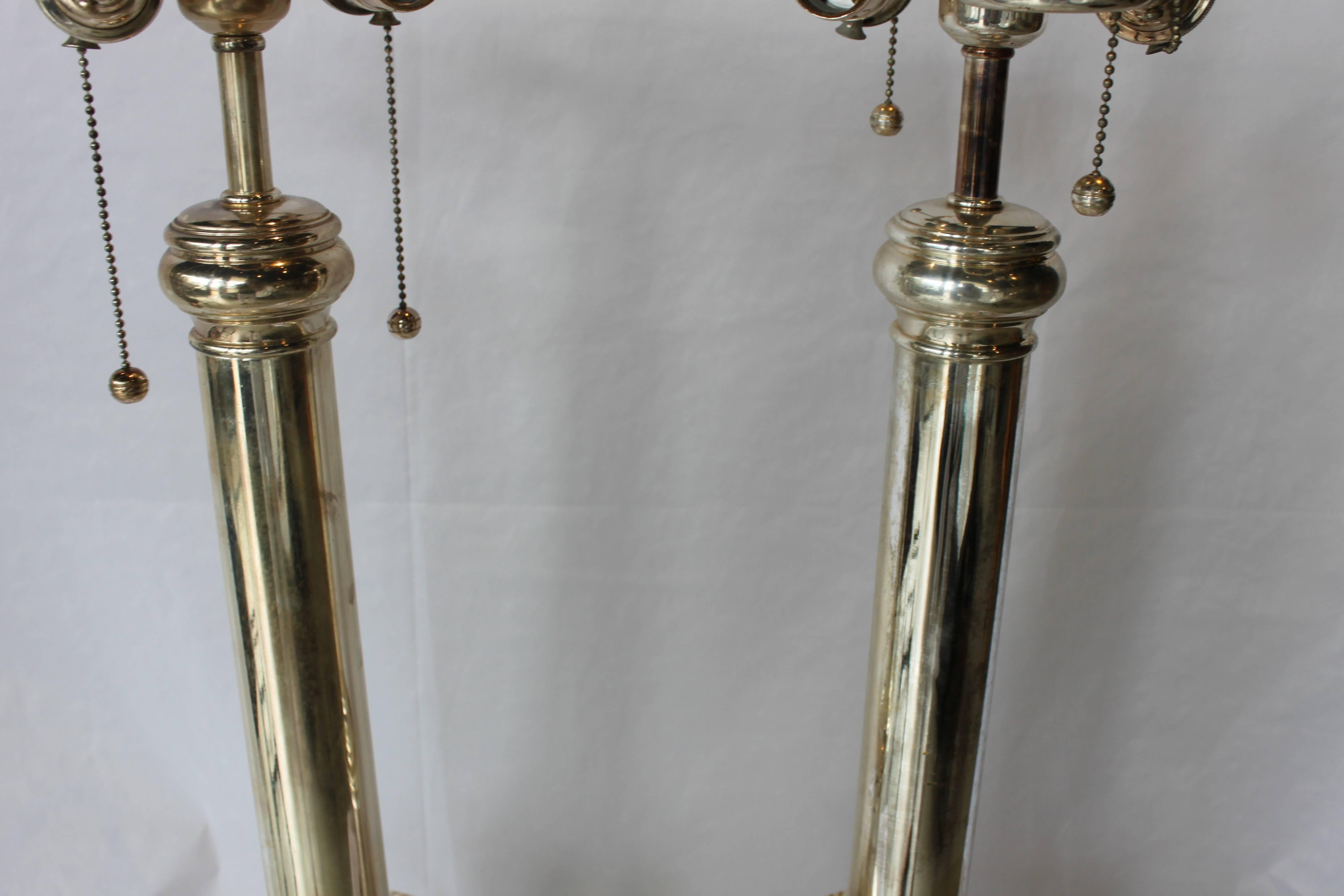 Modern Classical Silver Lamps by Ralph Lauren