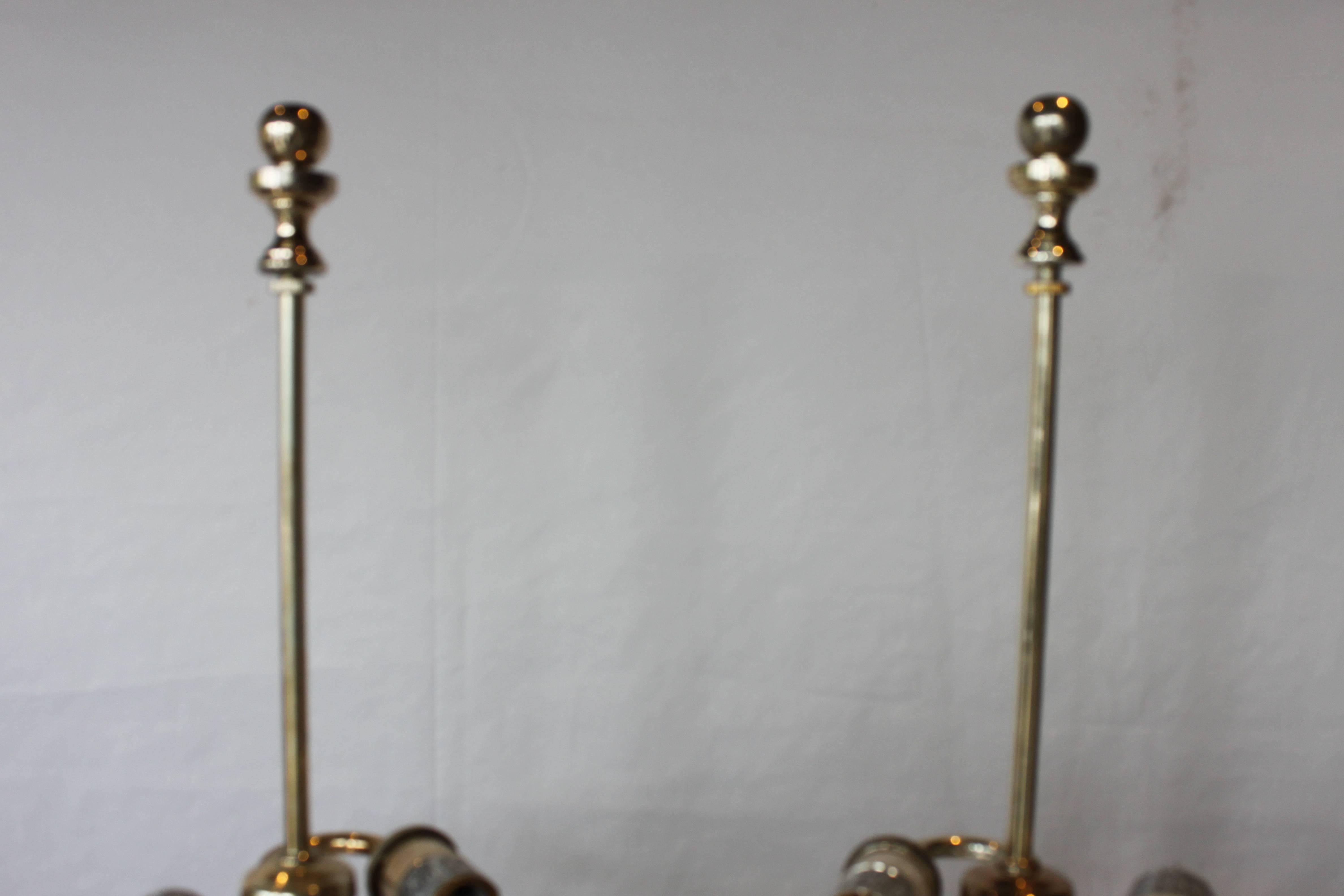 Classical Silver Lamps by Ralph Lauren In Good Condition In Hudson, NY