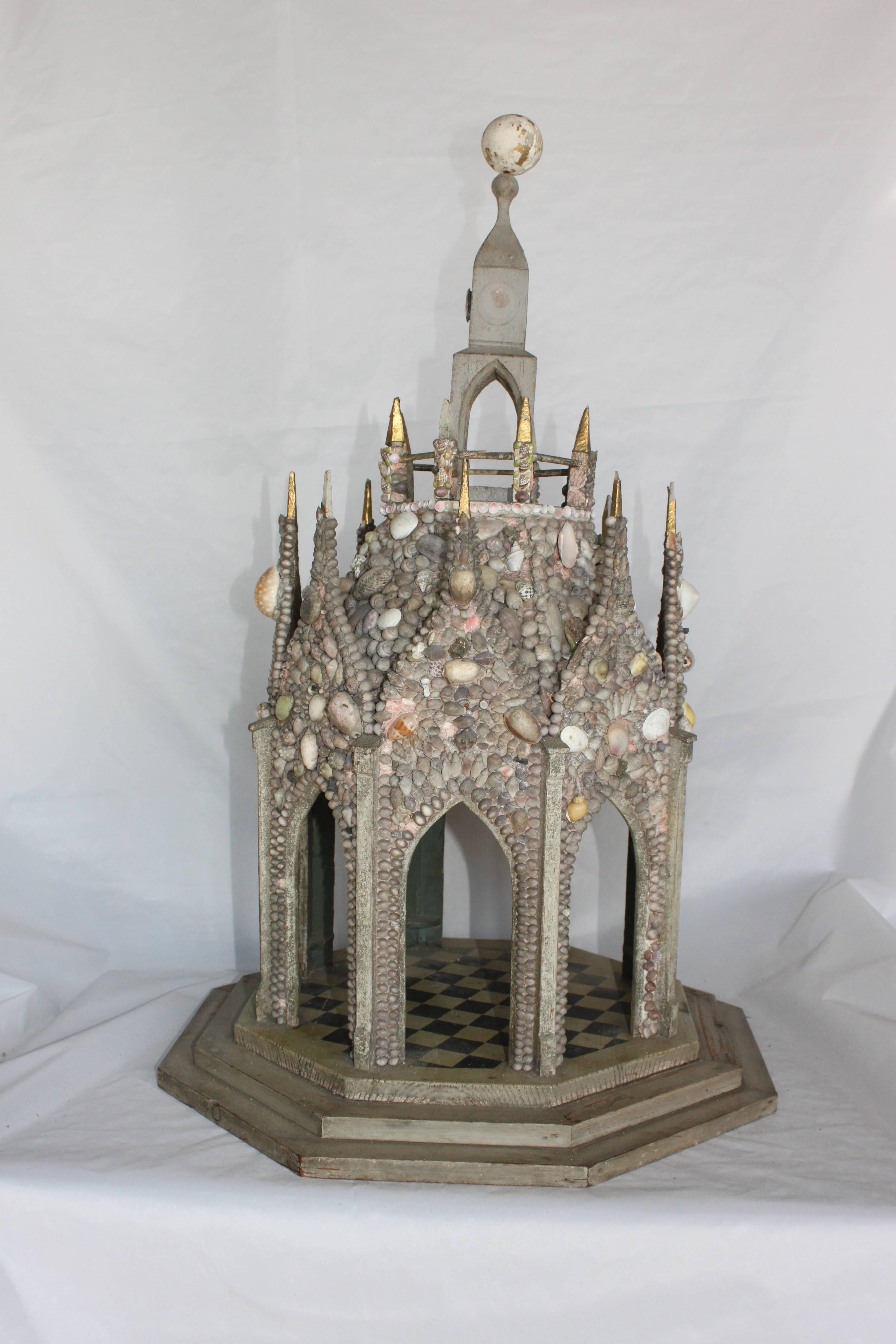 Victorian Sea Shell Pavilion In Good Condition For Sale In Hudson, NY