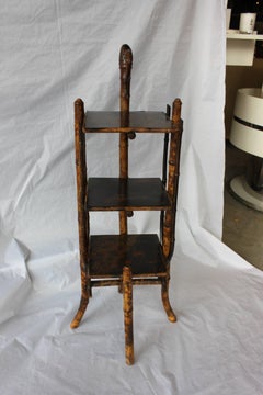 19th Century English Bamboo Lacquered Stand