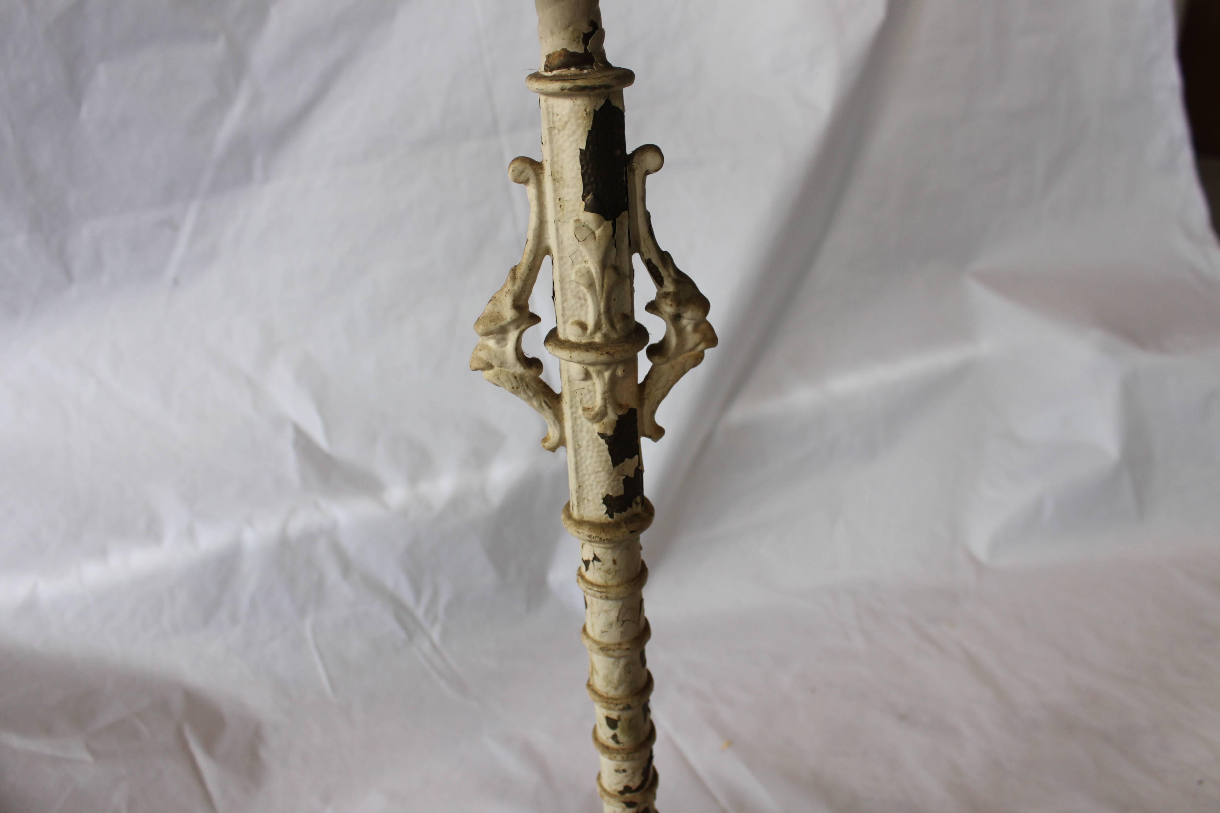 Antique Iron and Marble Stand 1