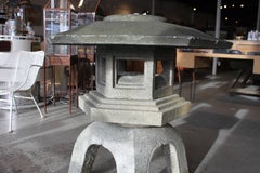 Japanese Hand-Carved Stone Lantern