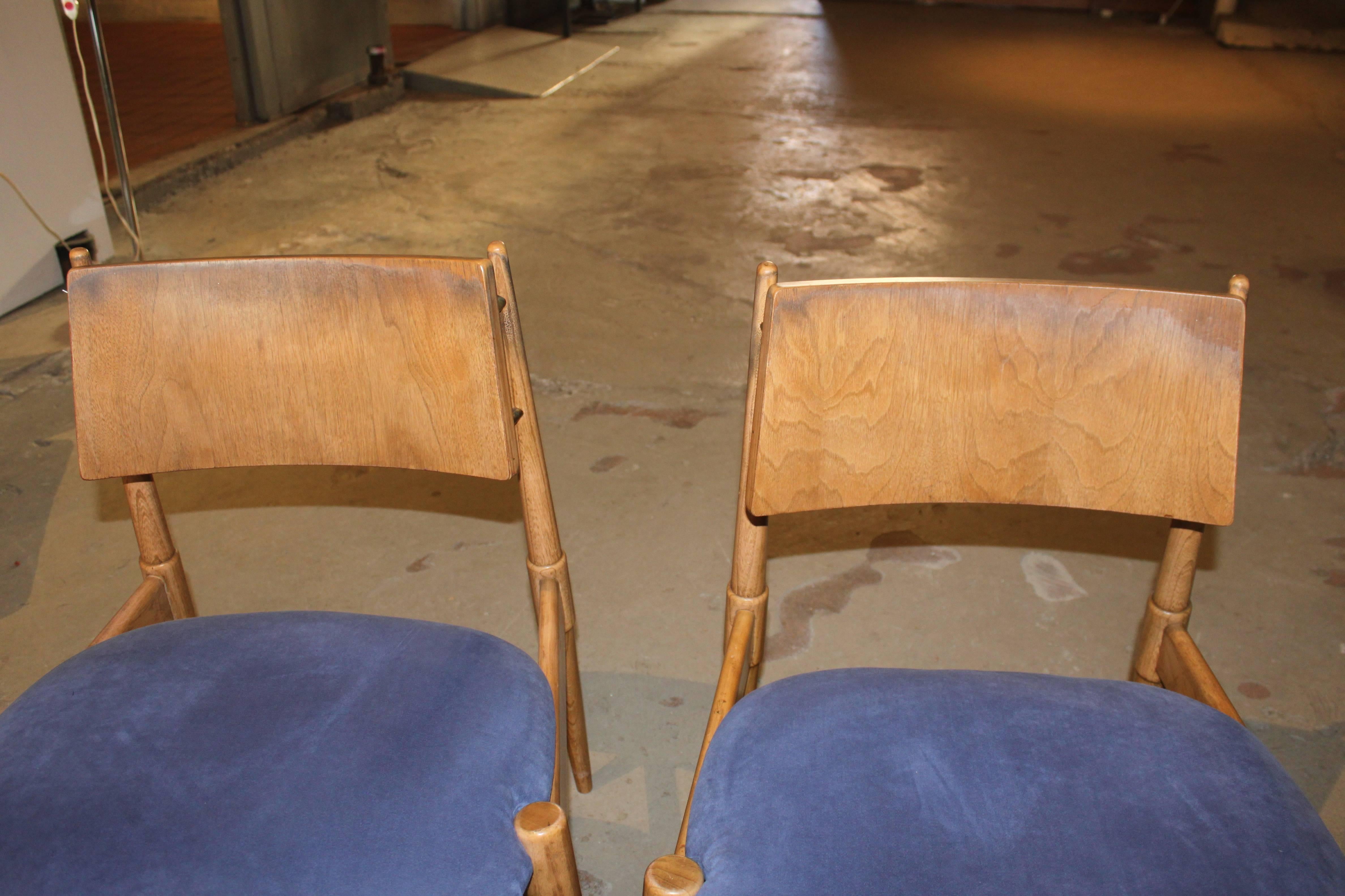Unusual Mid-Century Modern Chairs In Good Condition In Hudson, NY