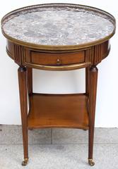 Directoire Style Gueridon with Marble Top