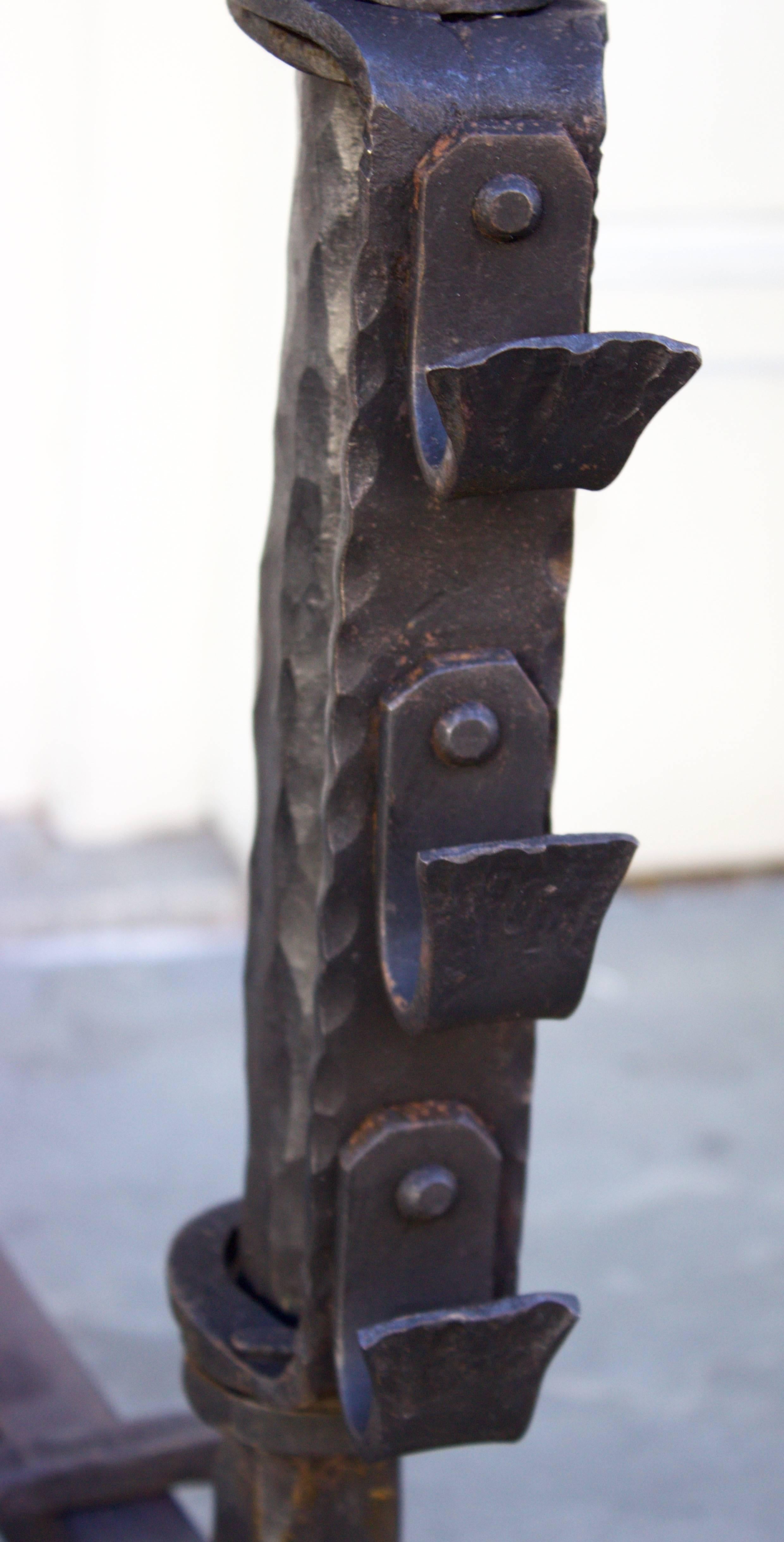 Pair of 18th Century French Wrought Iron 