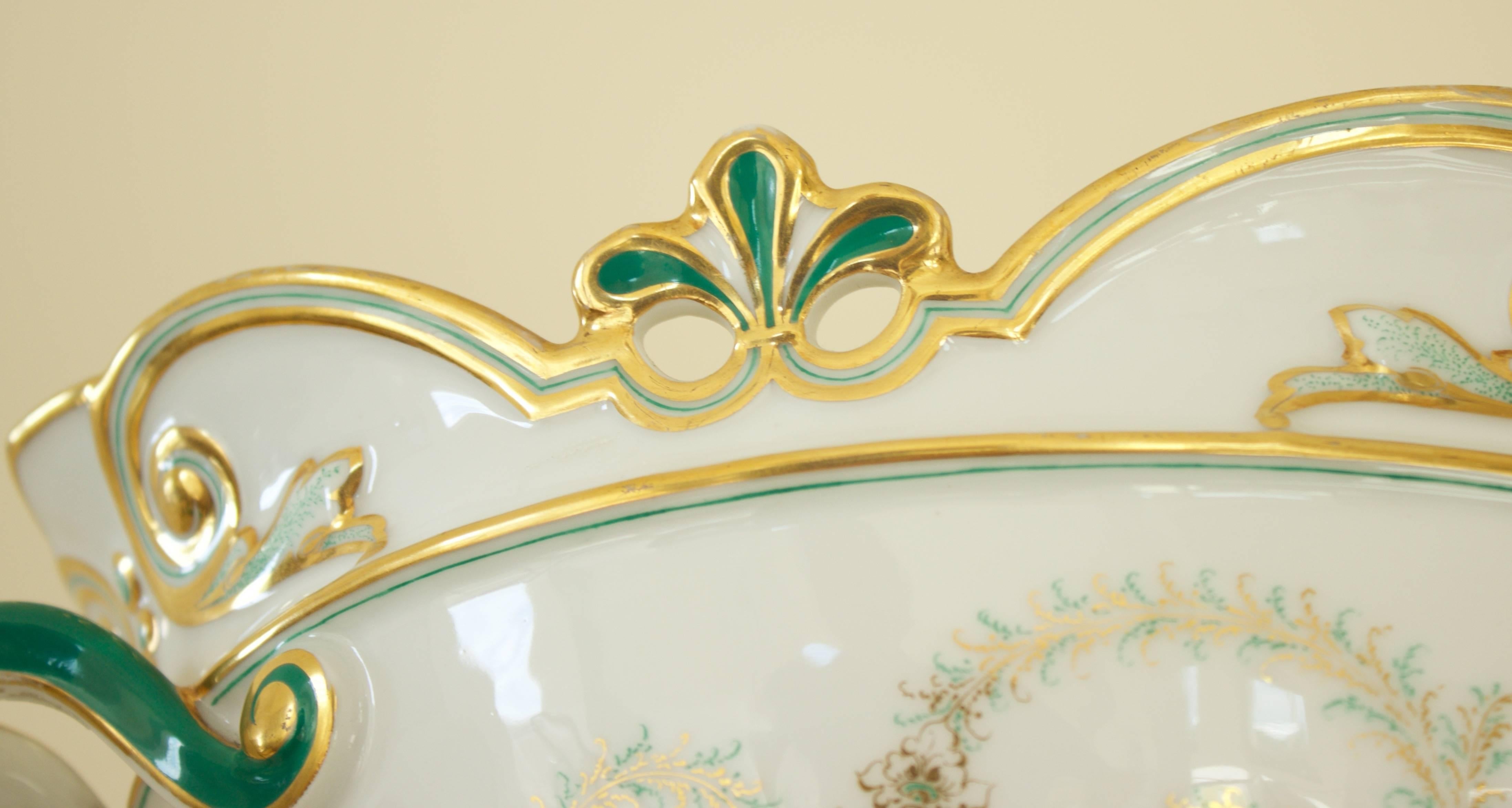 Hand-Painted French Limoges Jardiniere