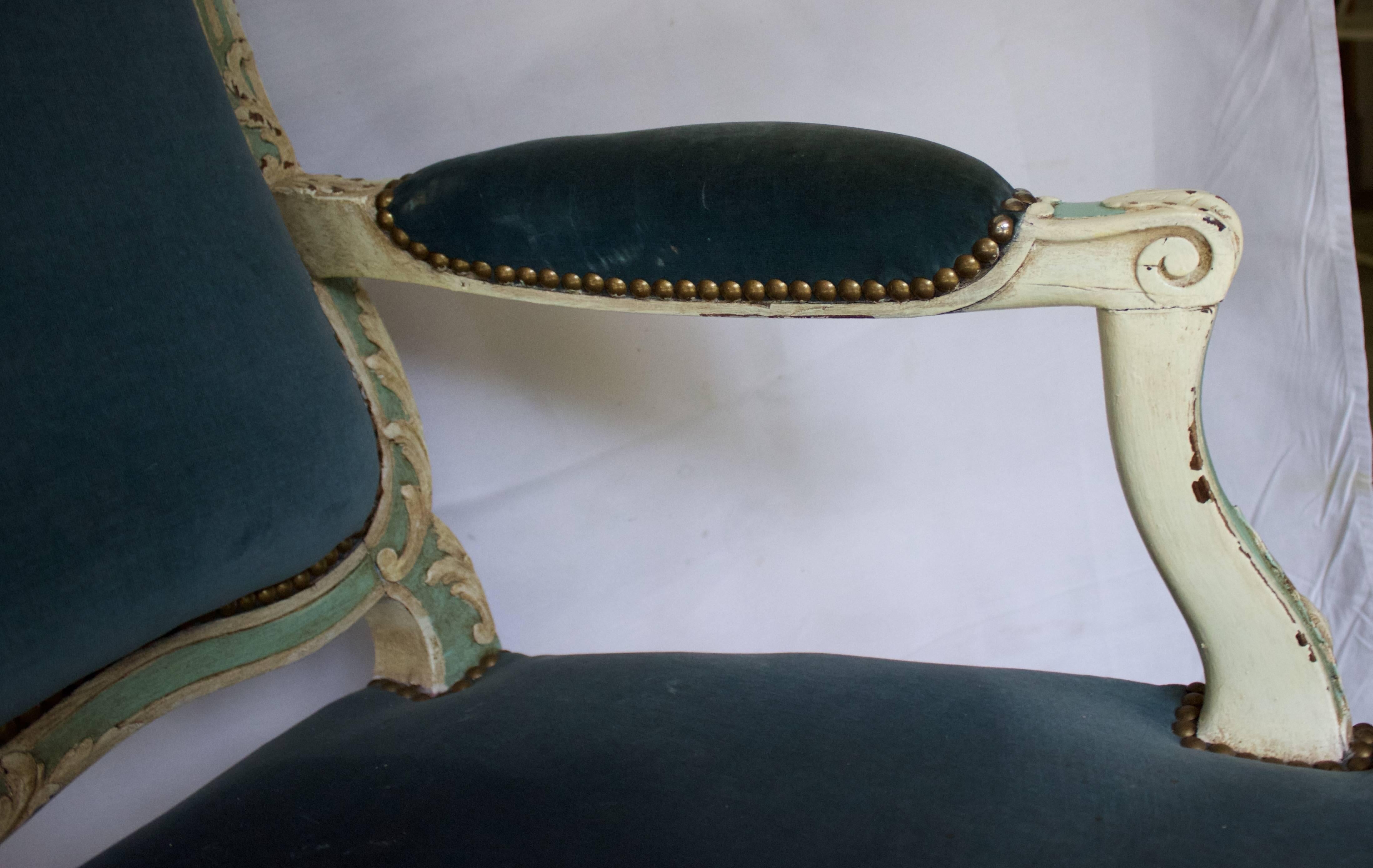 French 19th Century Louis XV Style Fauteuil 4