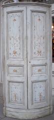 19th Century French Painted Corner Cabinet