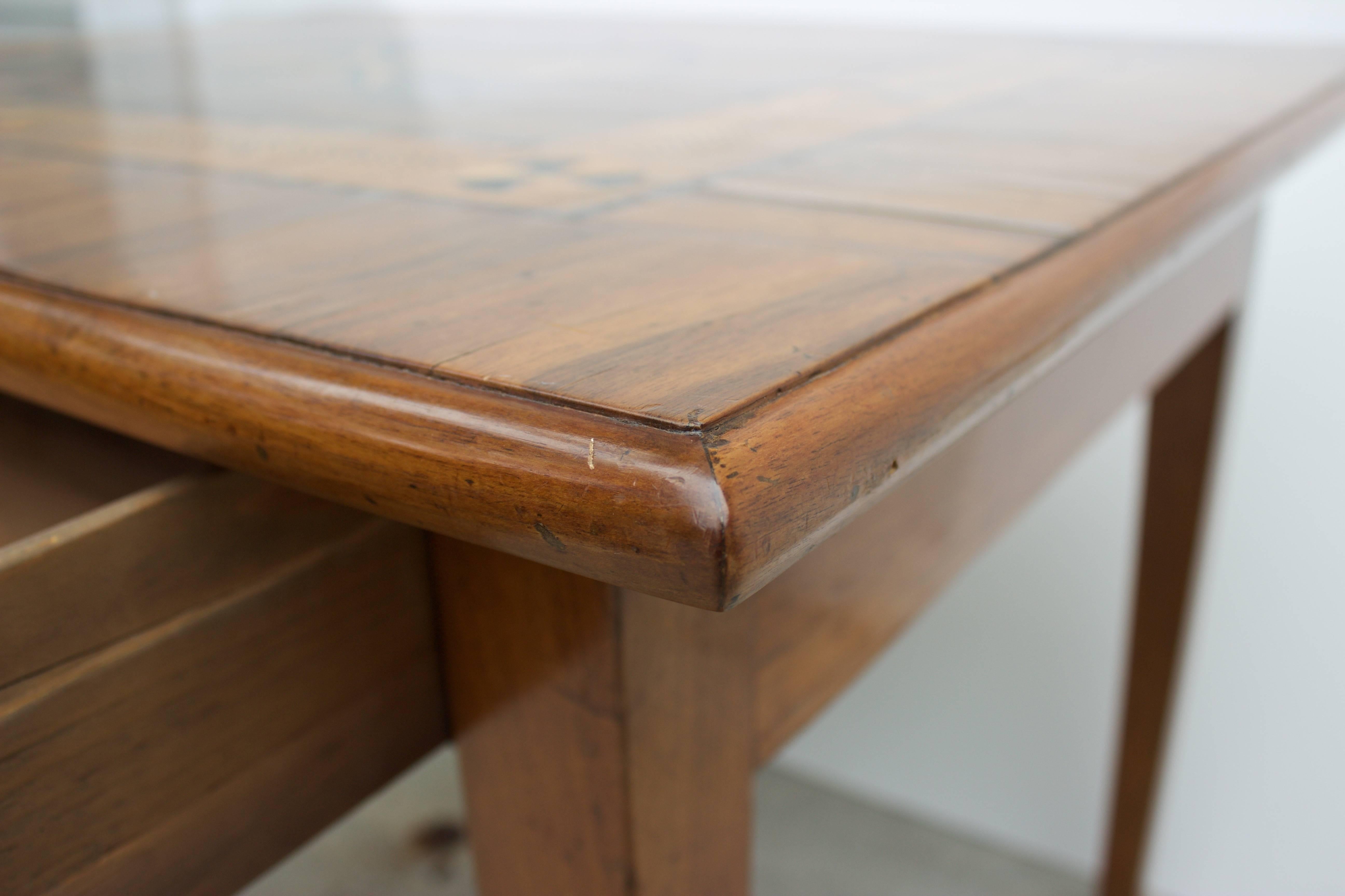 Late 19th Century Continental Nautical Inlay Table  For Sale