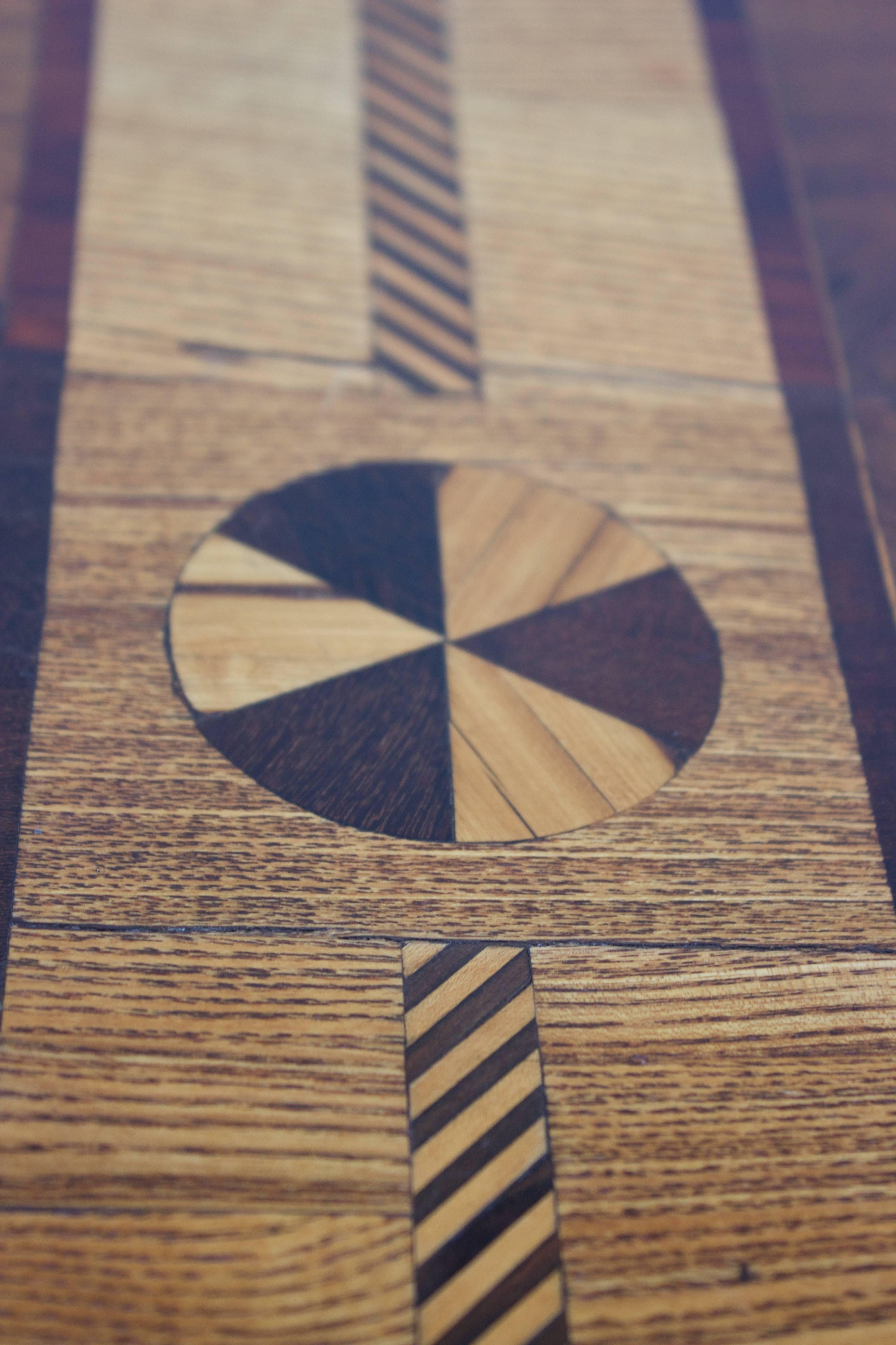 Continental Nautical Inlay Table For Sale at 1stDibs