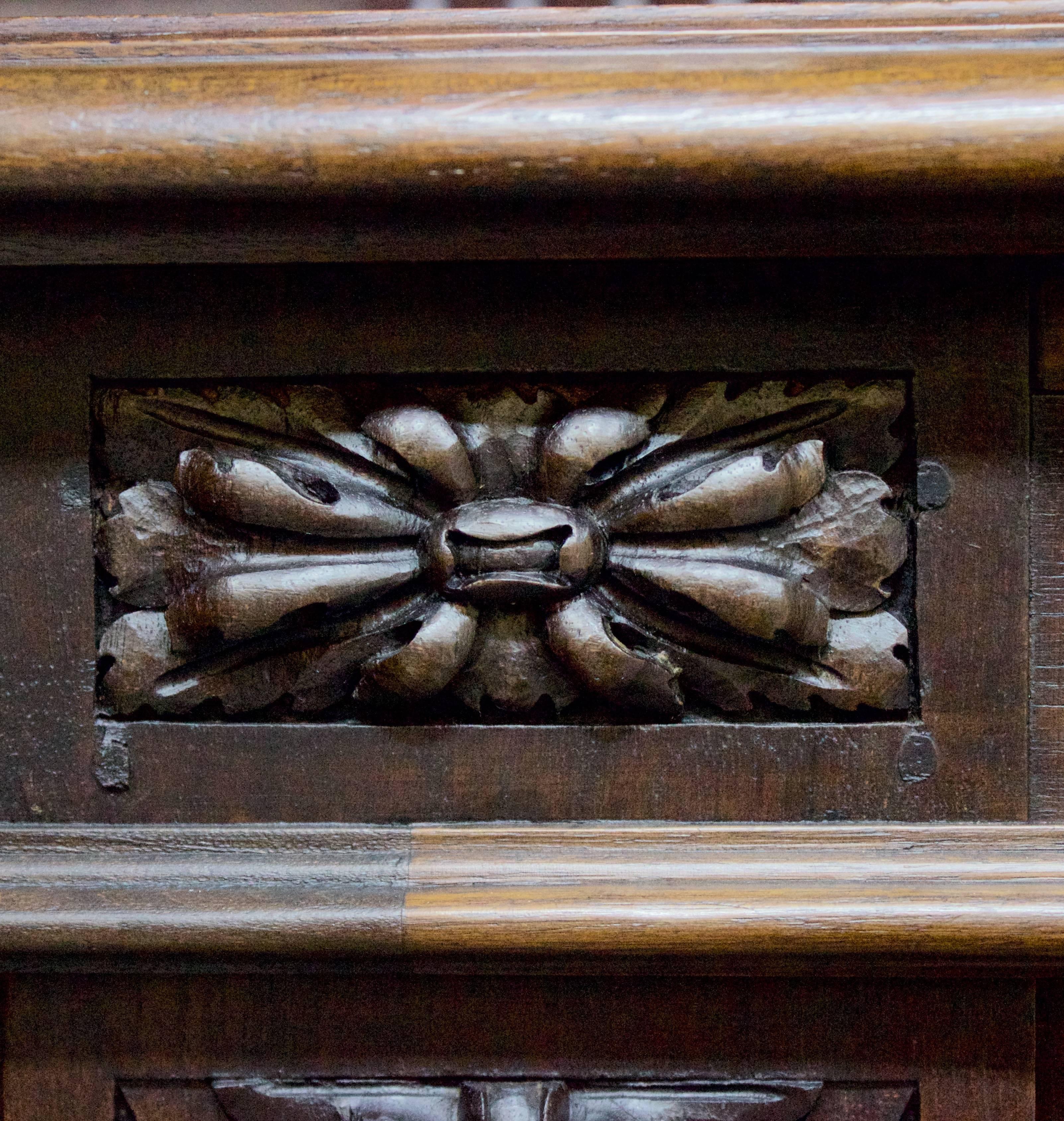 antique corner bookcase