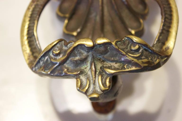 Brass American Federal Style Door Knocker at 1stDibs