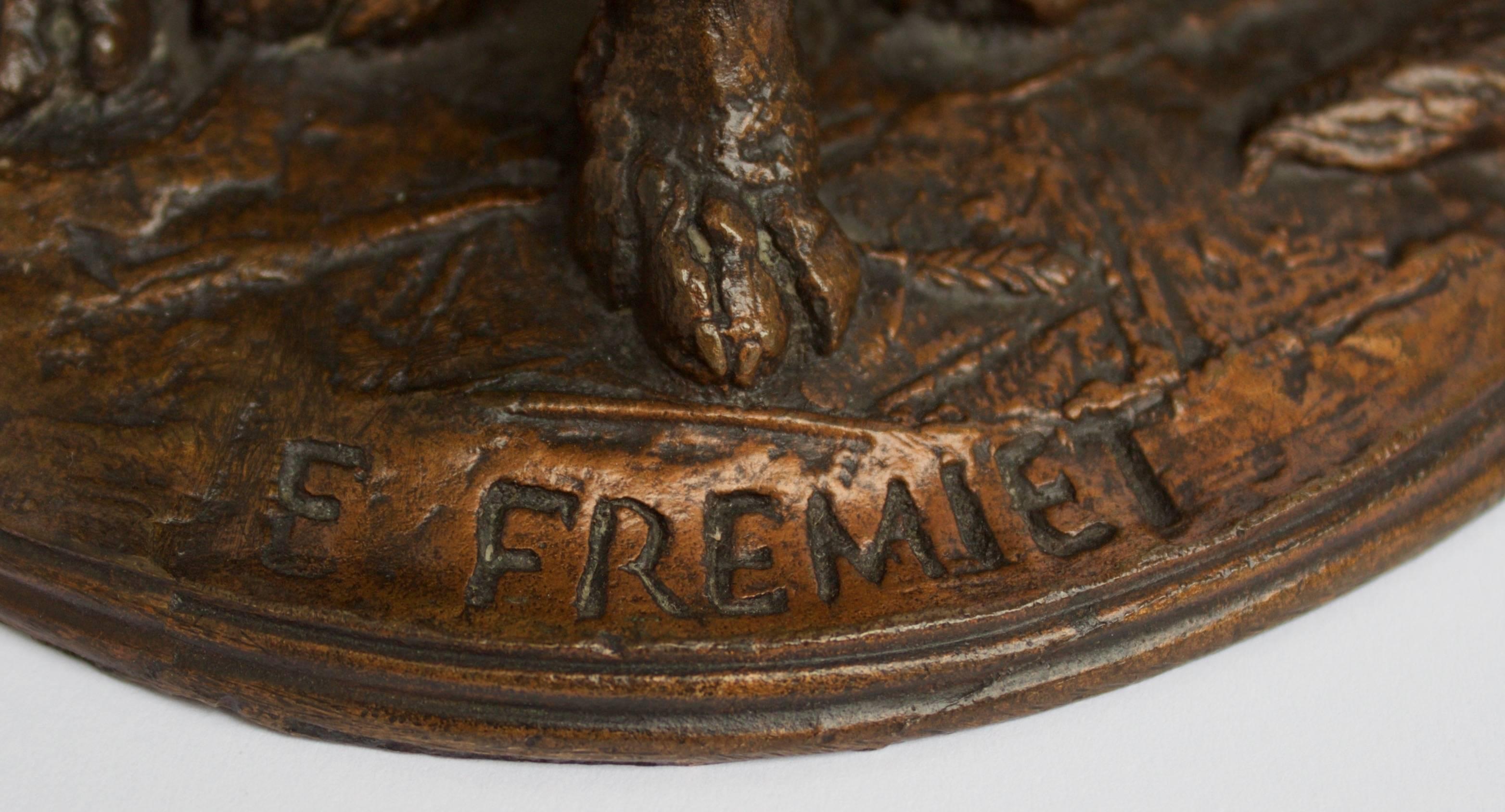Patinated French Bronze Sculpture, E.Fremiet 
