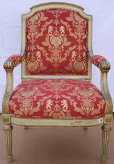 19th Century French Louis XVI Style Fauteuil