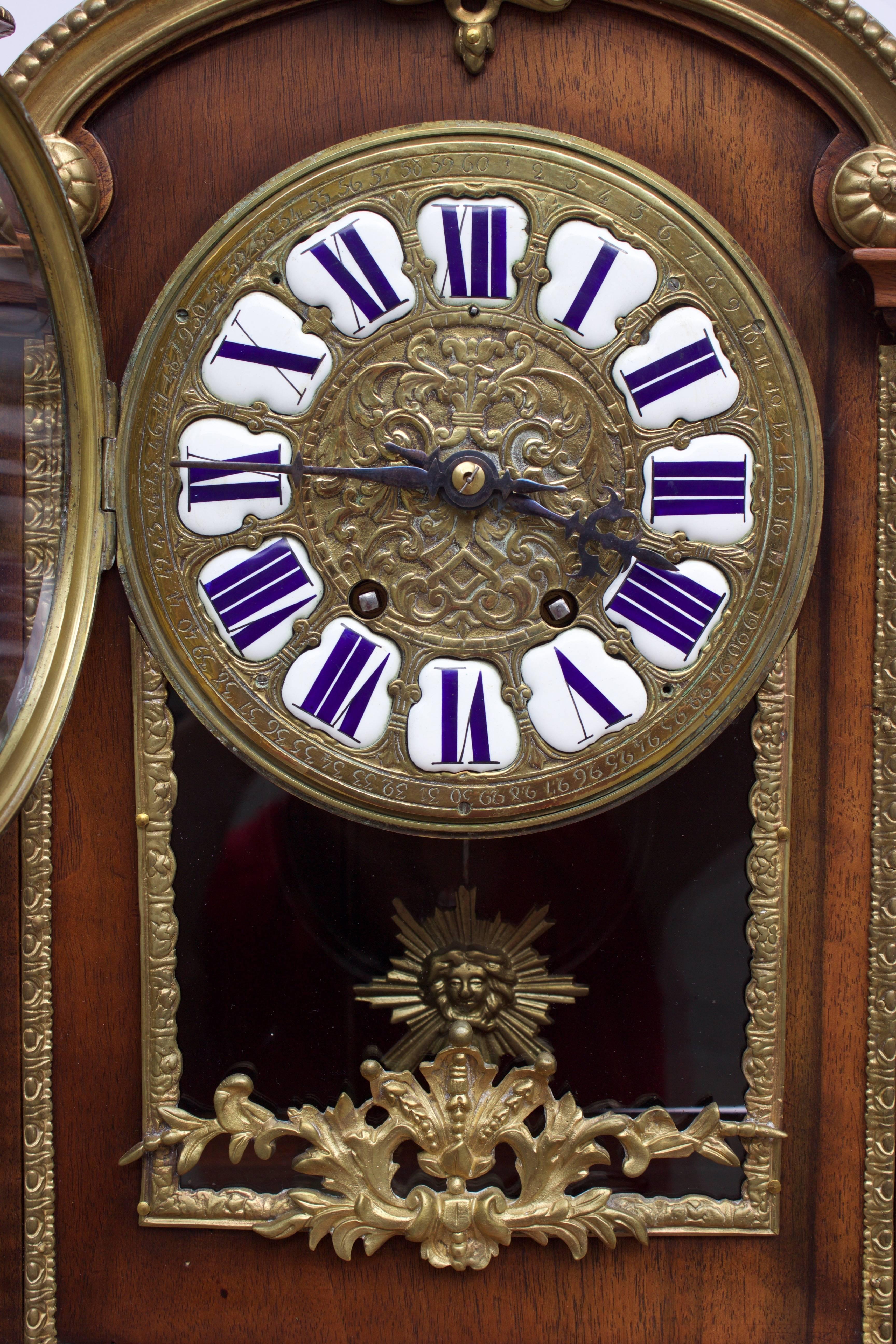 Mid-19th Century 19th Century Louis XIV Style French Cartel Clock 
