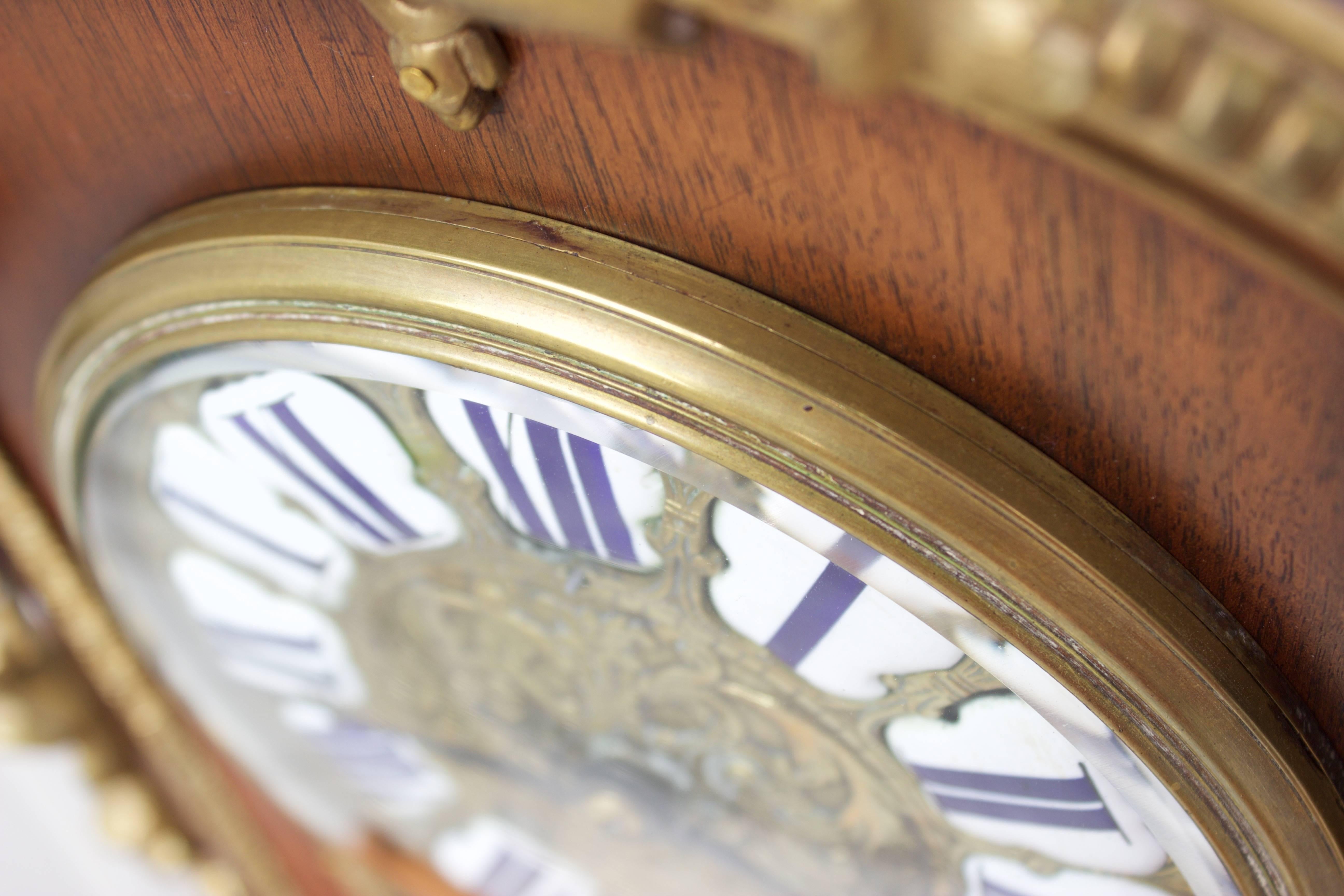 Bronze 19th Century Louis XIV Style French Cartel Clock 