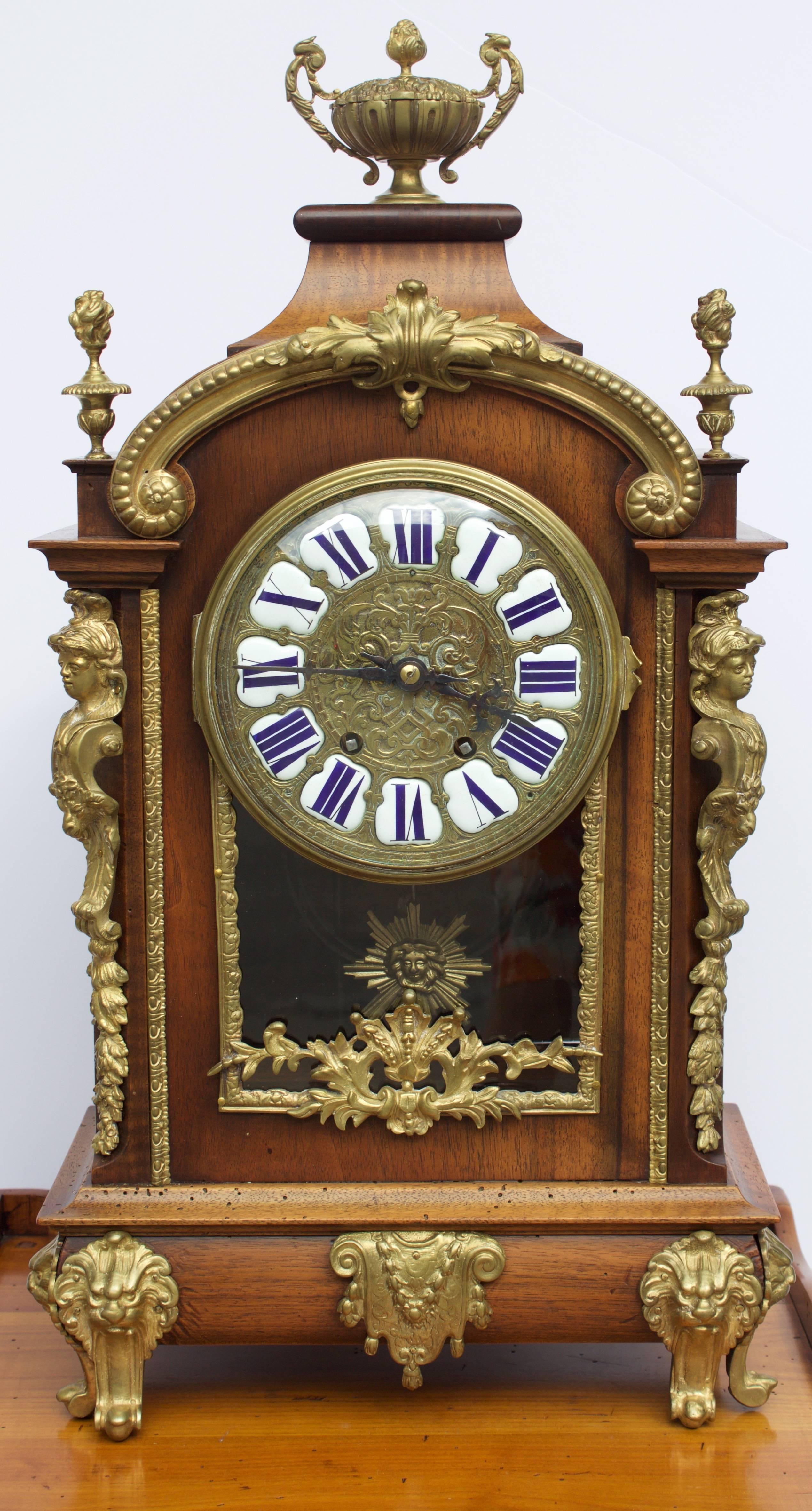 19th Century Louis XIV Style French Cartel Clock 