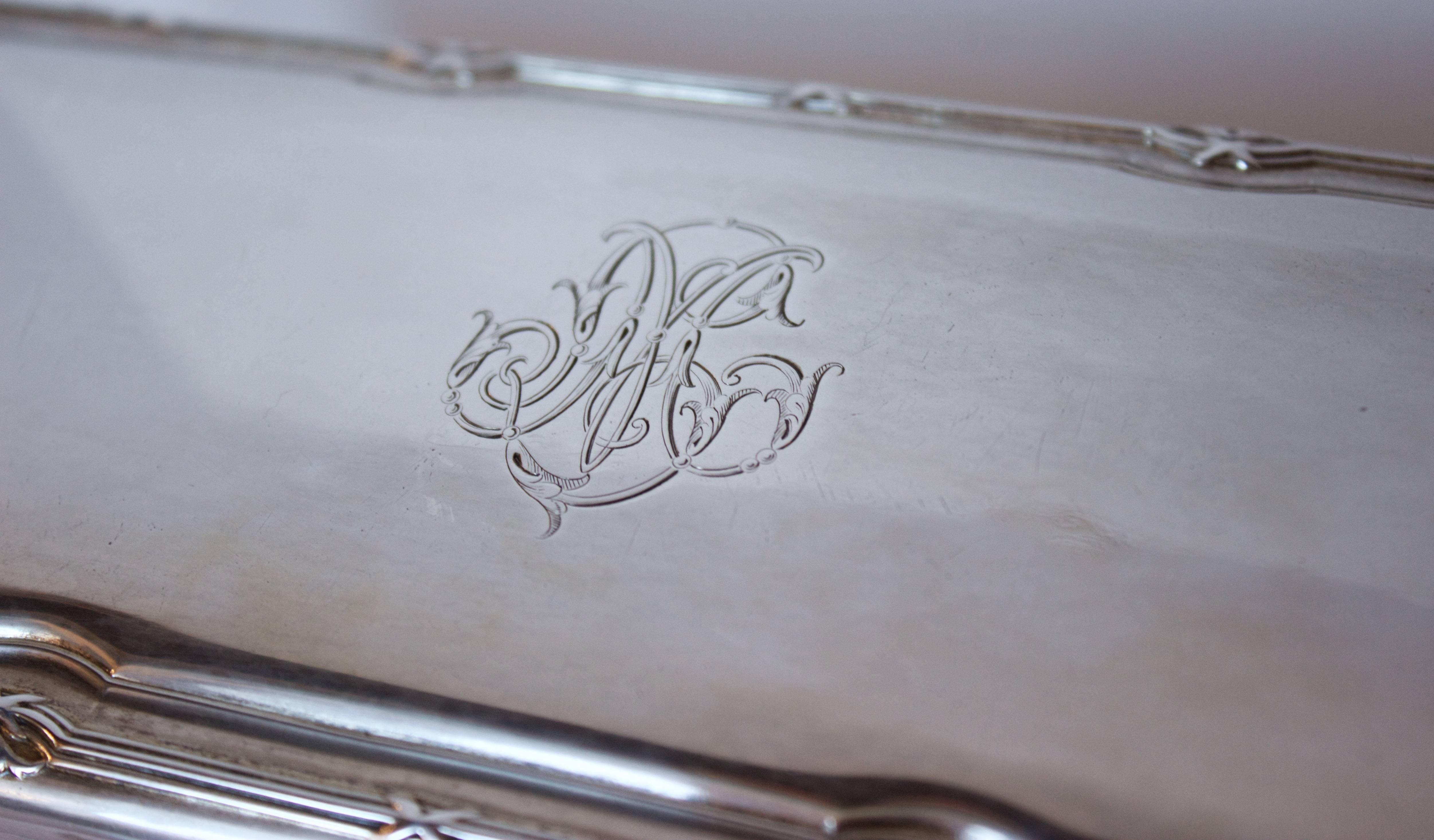 French 19th Century Crystal Box with .950 Silver Lid For Sale 2