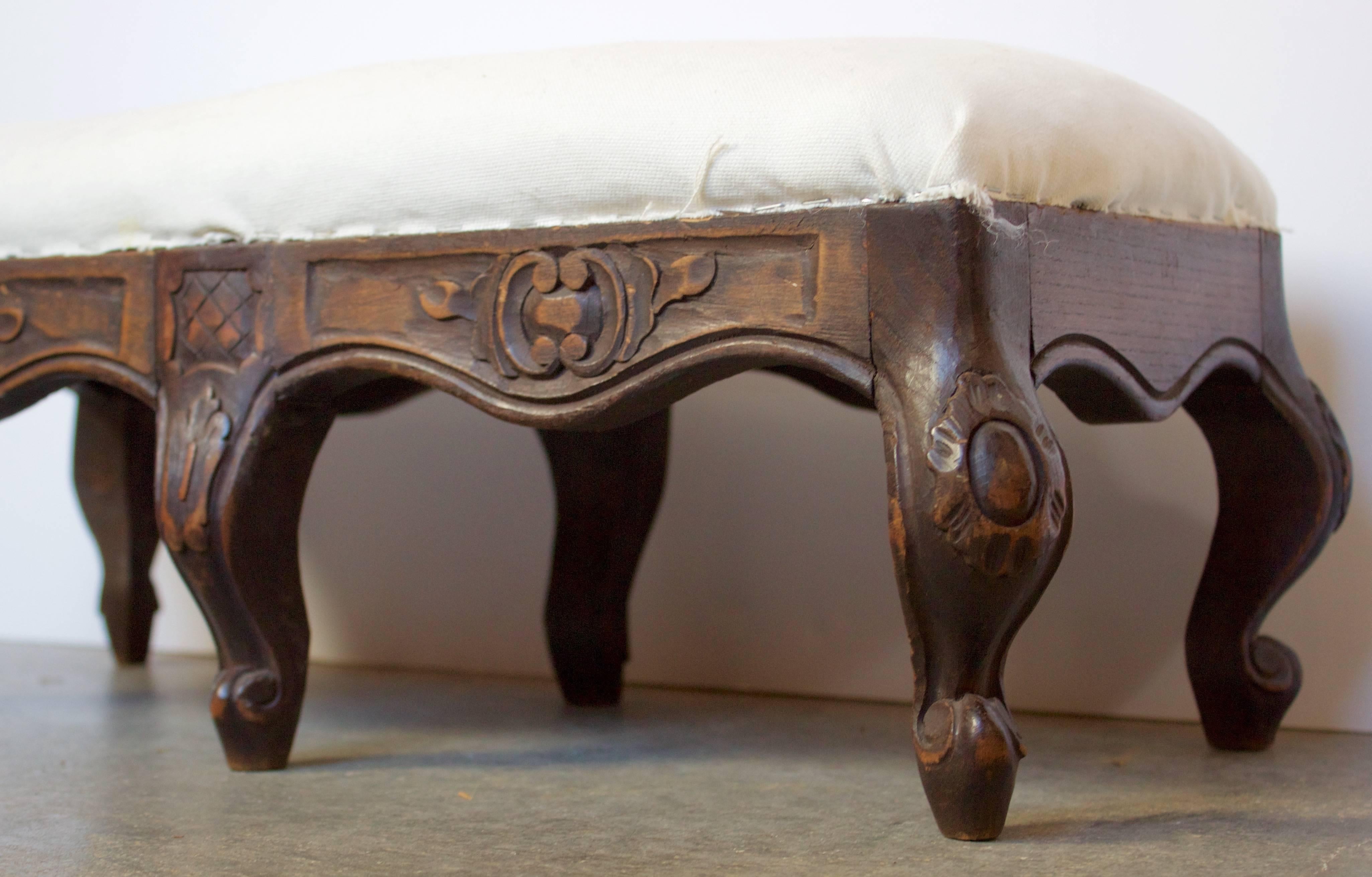 French Louis XV Style Footstool