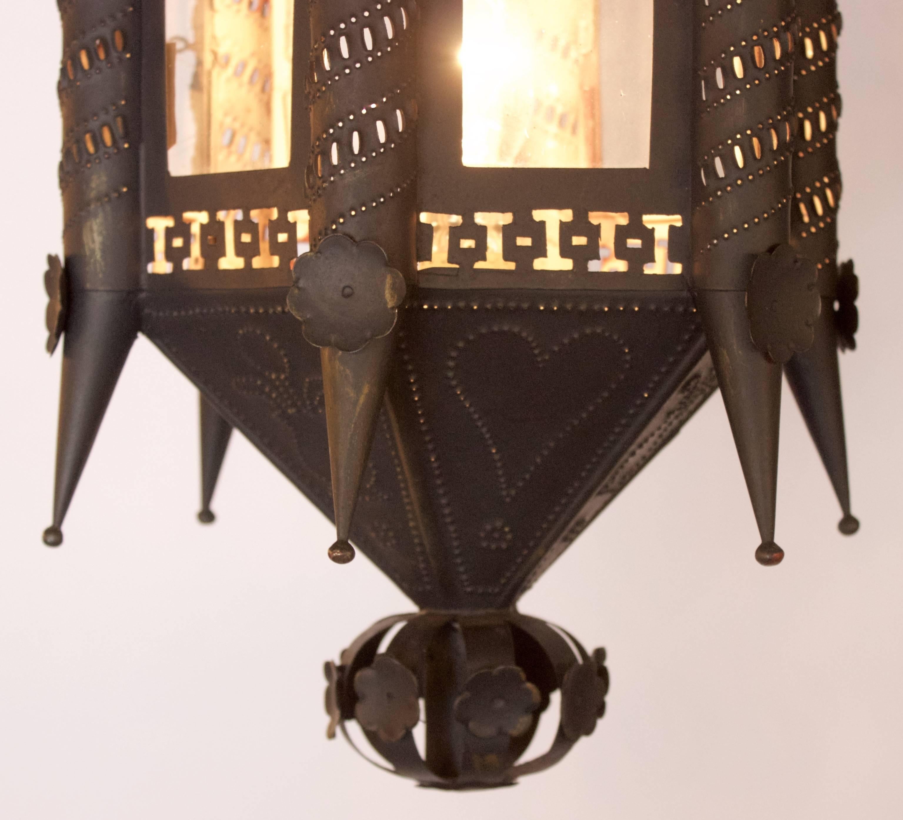 Spanish Pair of Andalusian 19th Century Lantern Fixtures For Sale