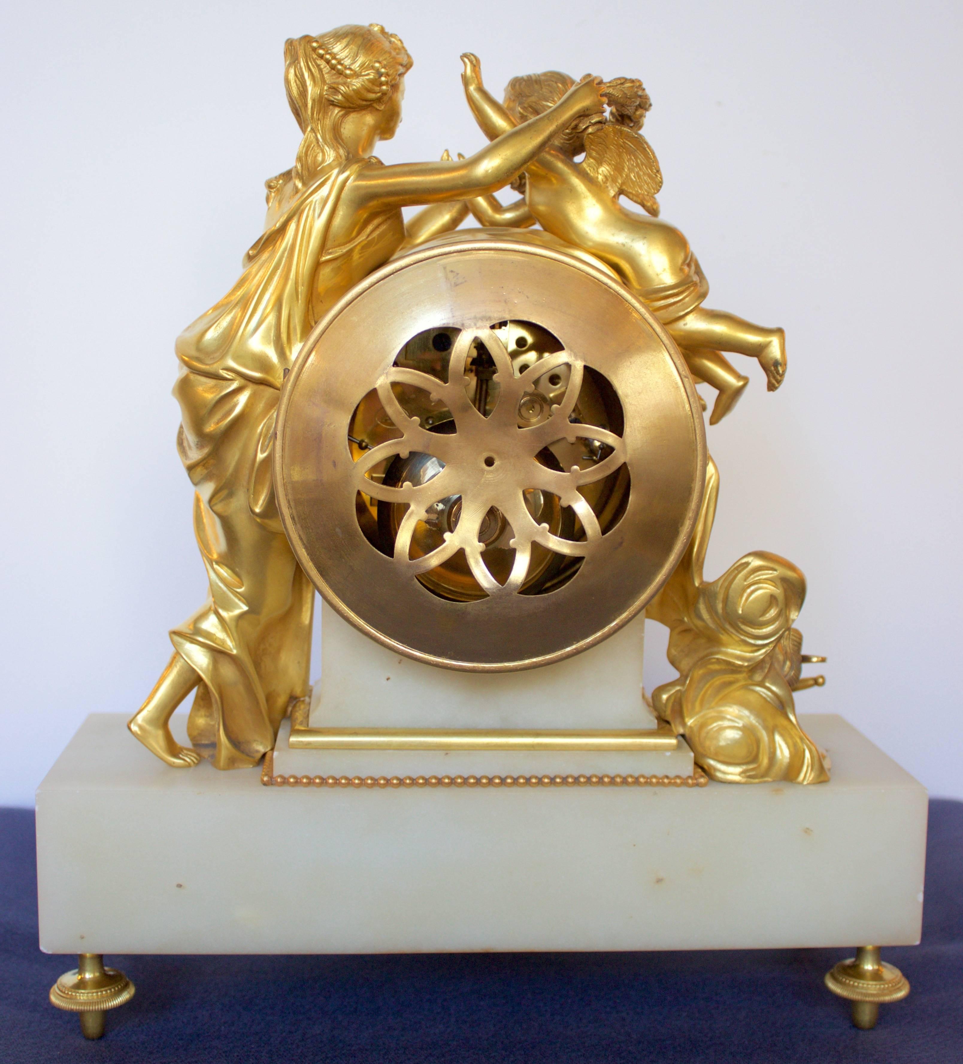 french marble mantel clock