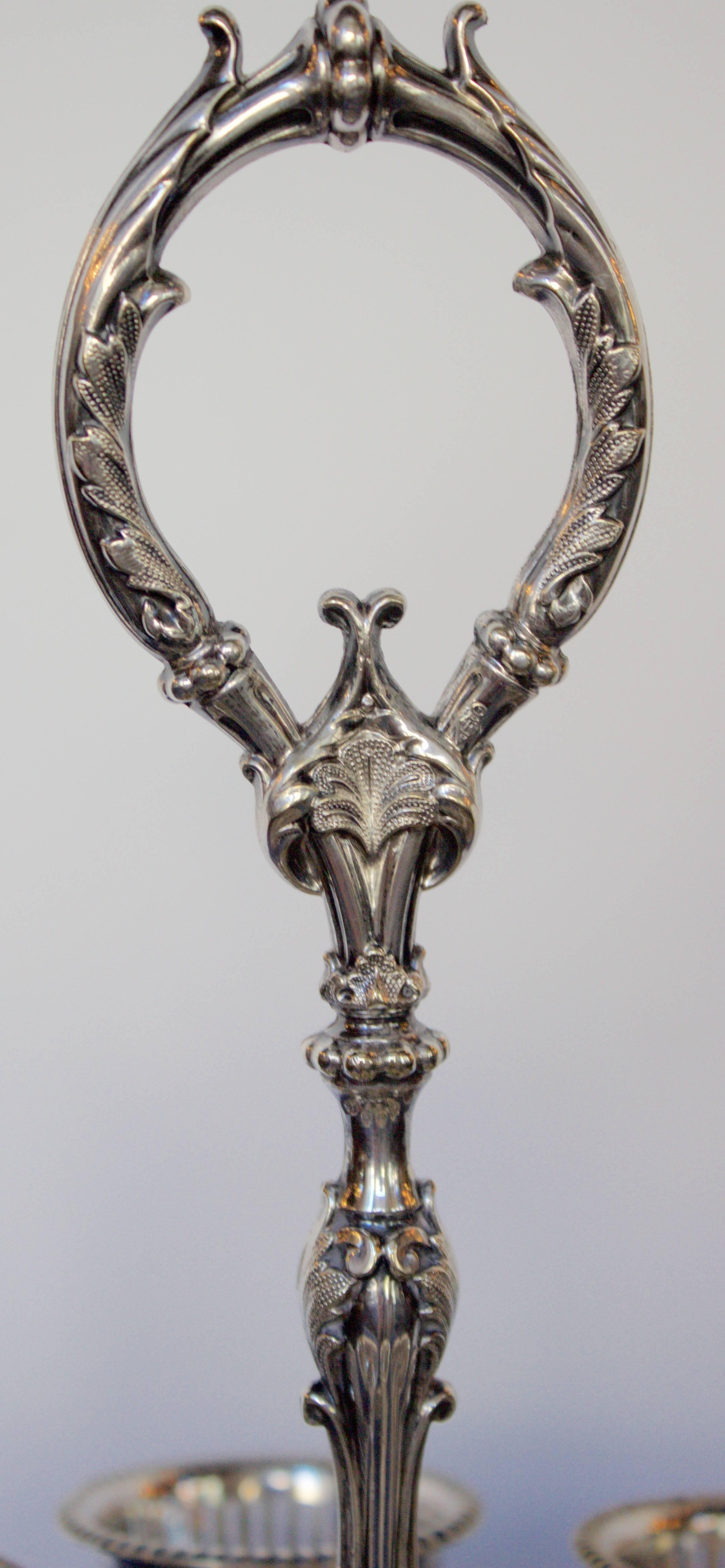 19th Century Sheffield Marked Silvered Eggcup Cruet