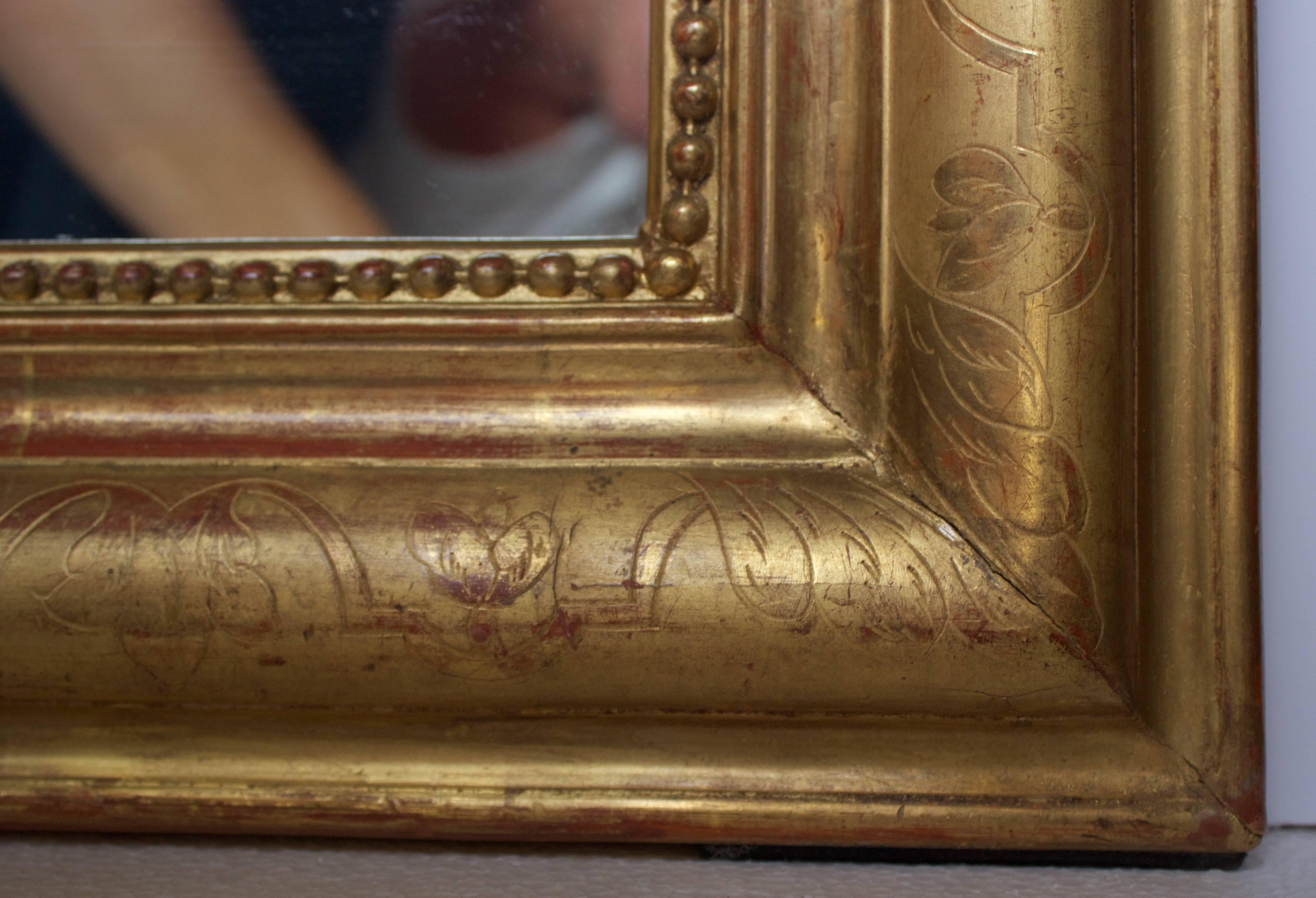 19th Century French Giltwood Louis Philippe Mirror 1