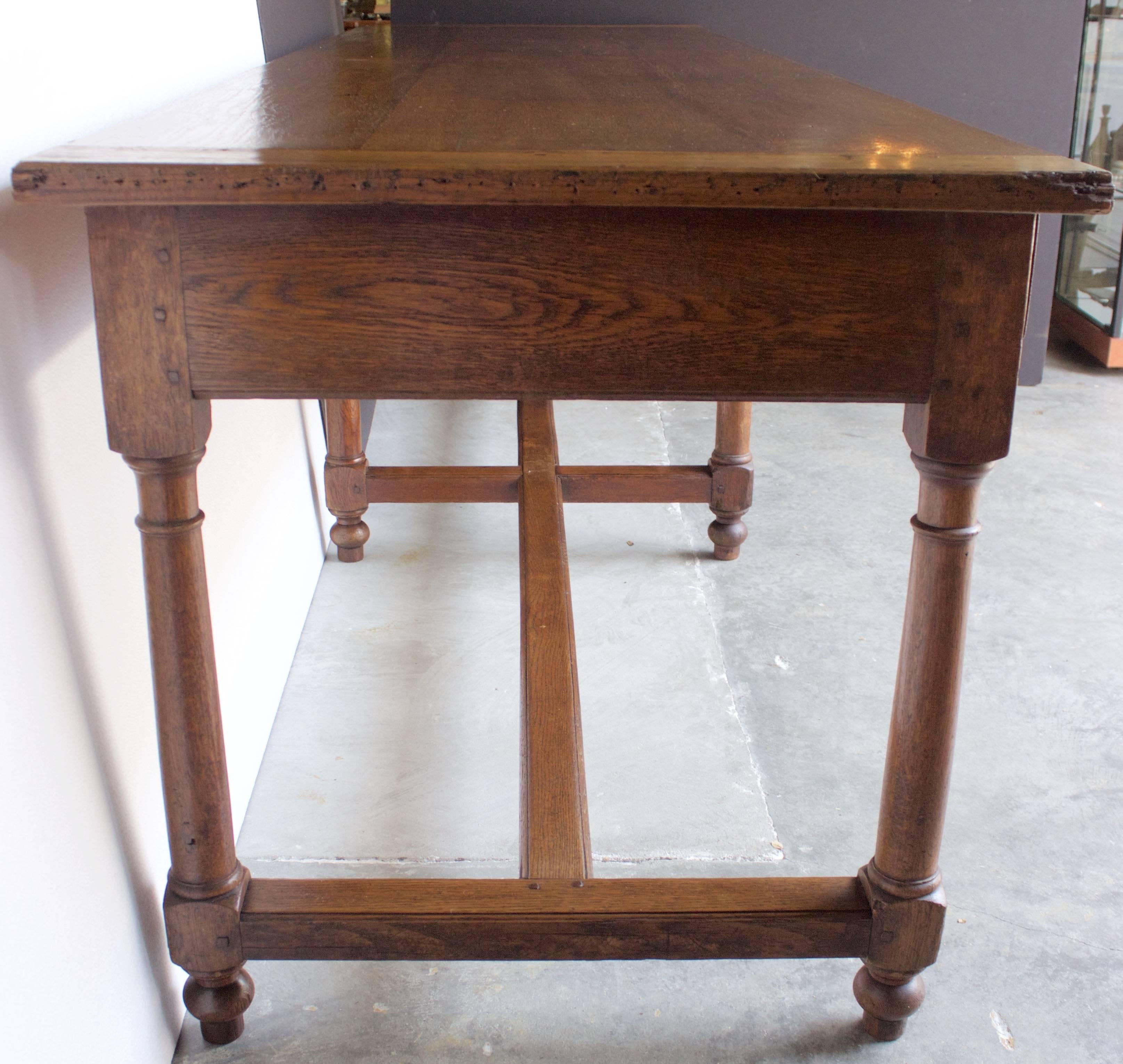 Oak French Early 19th Century Religious Refectory Table