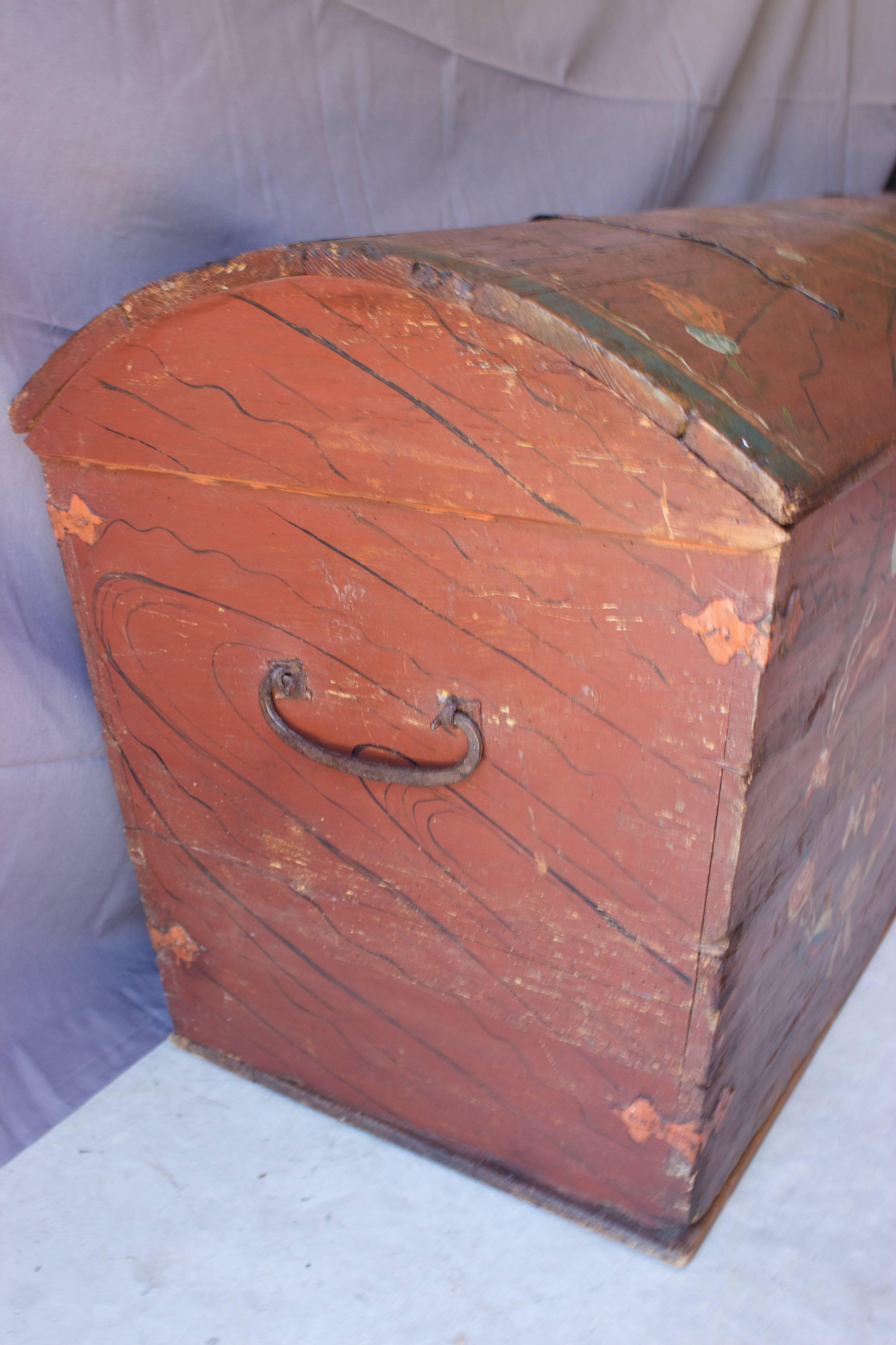 Alsatian Wedding Chest Dated 1832 For Sale 1