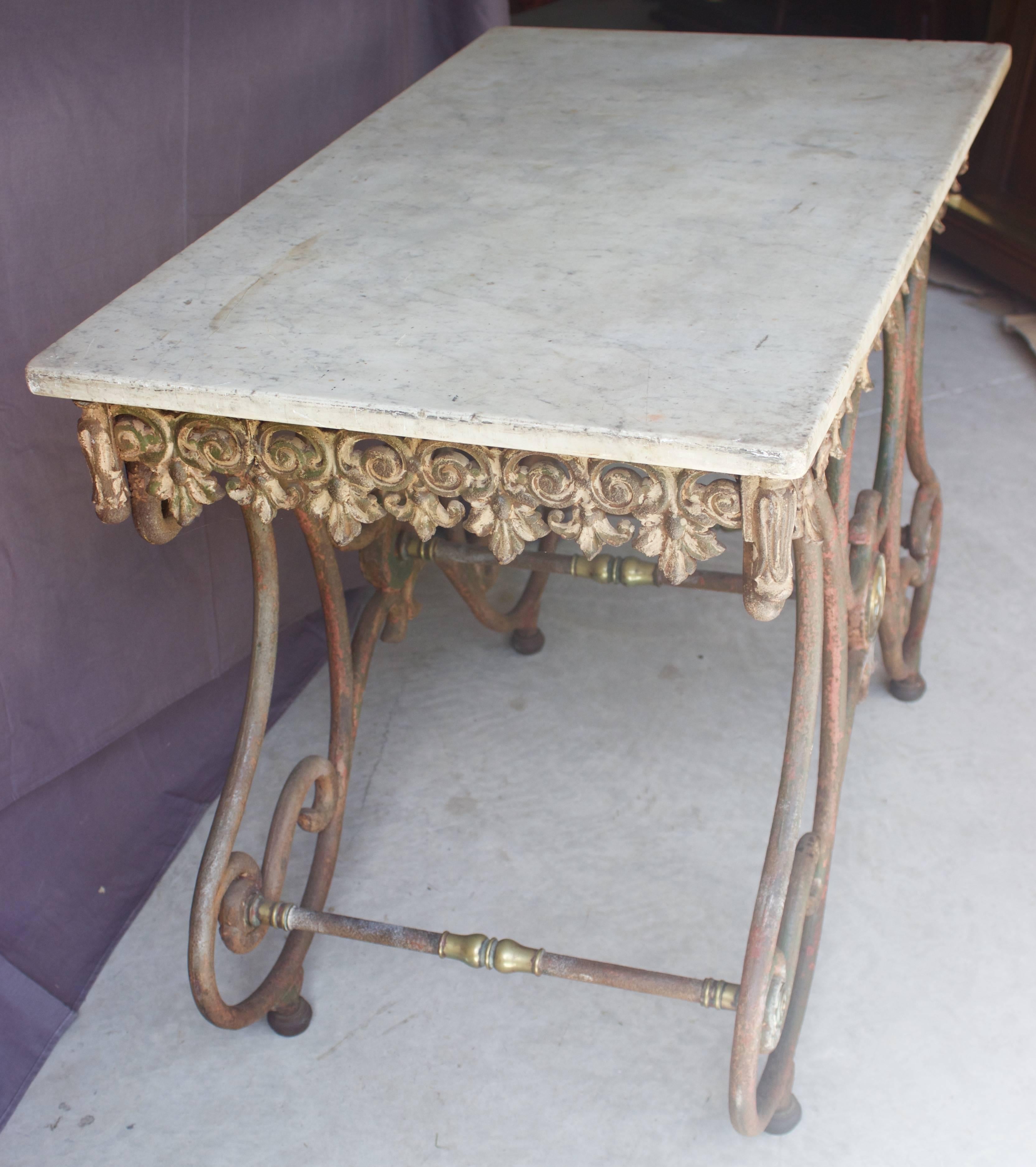 Napoleon III French Butcher Display Table For Sale