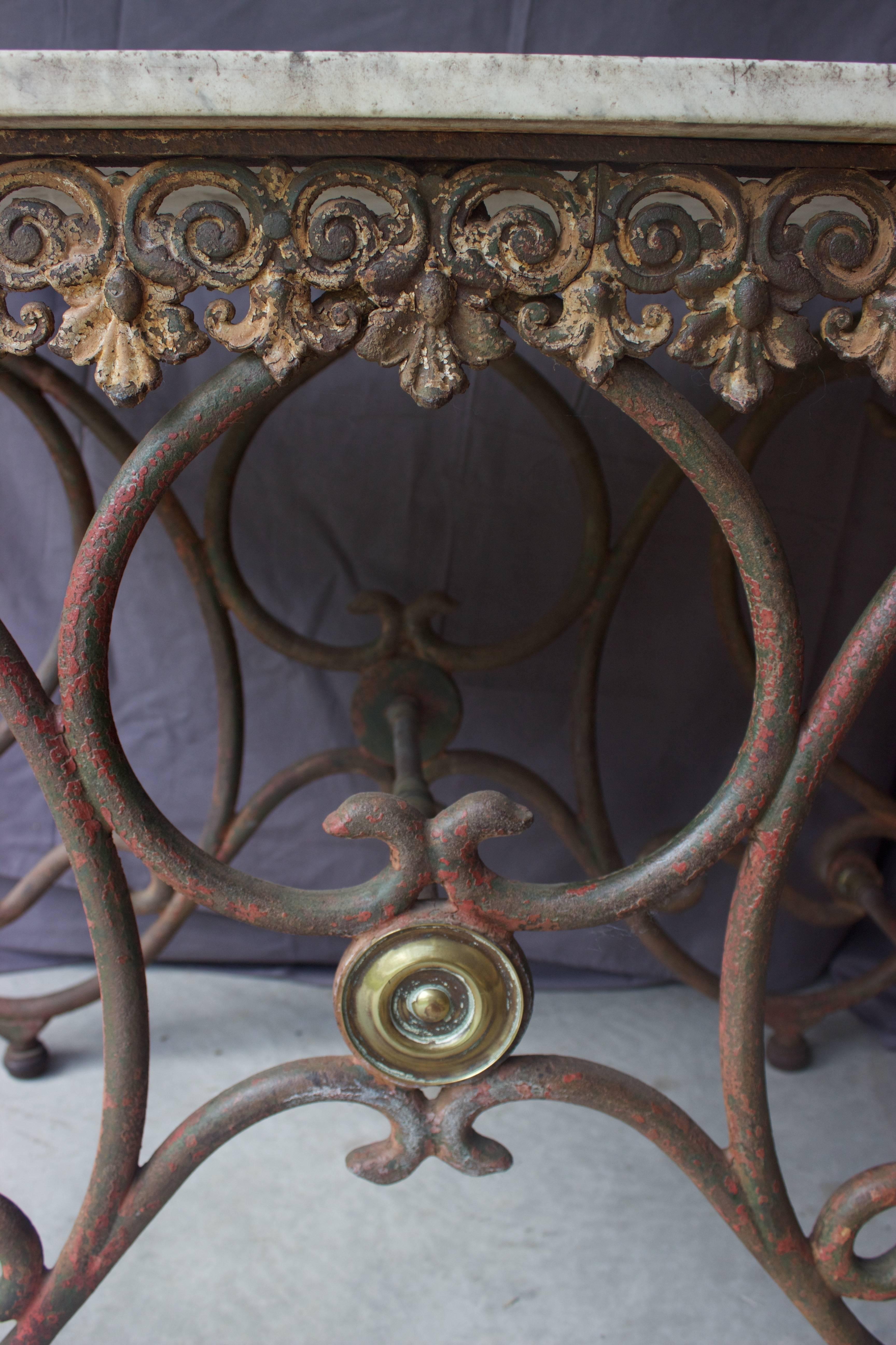 French Butcher Display Table In Fair Condition For Sale In Charleston, SC