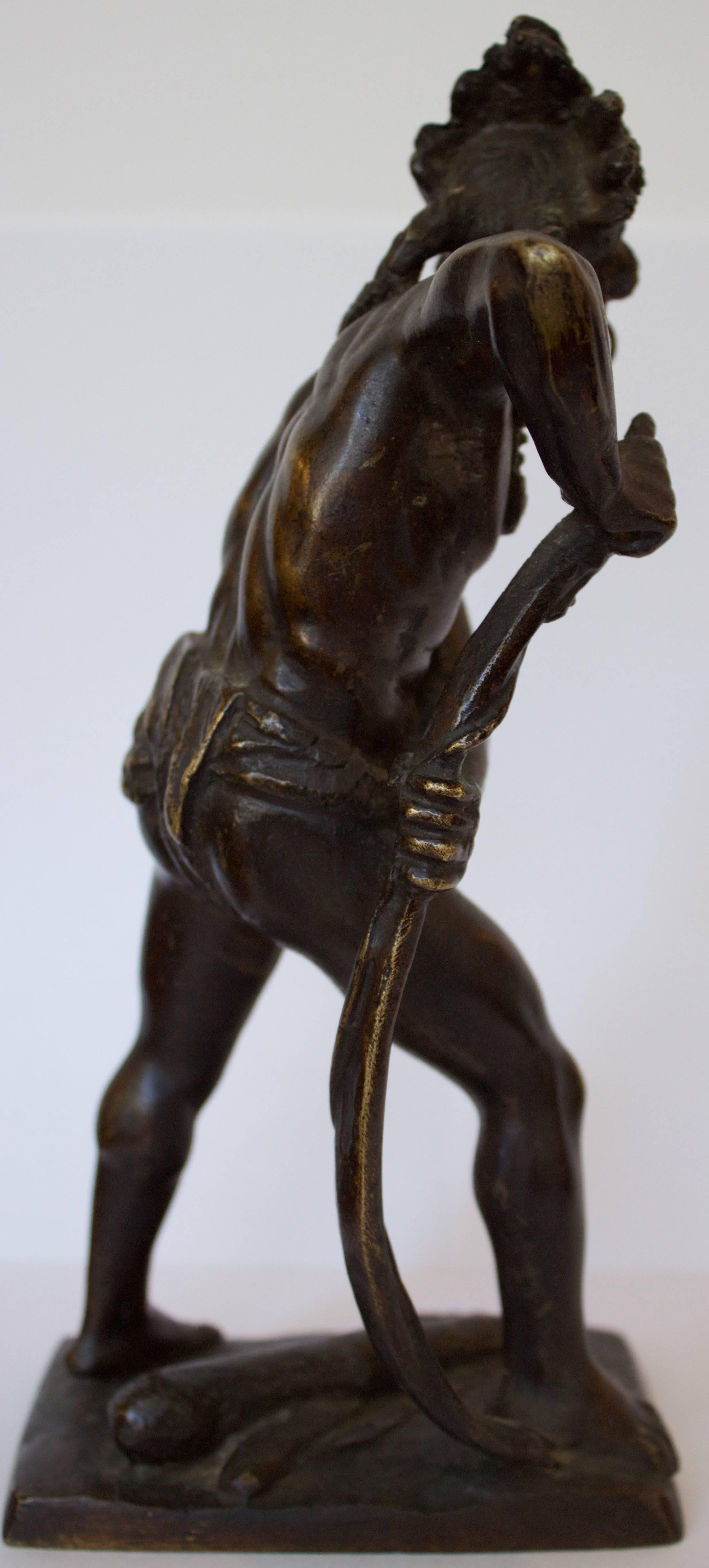 Late 19th Century French, 19th Century Bronze Sculpture of American Indian Chief For Sale