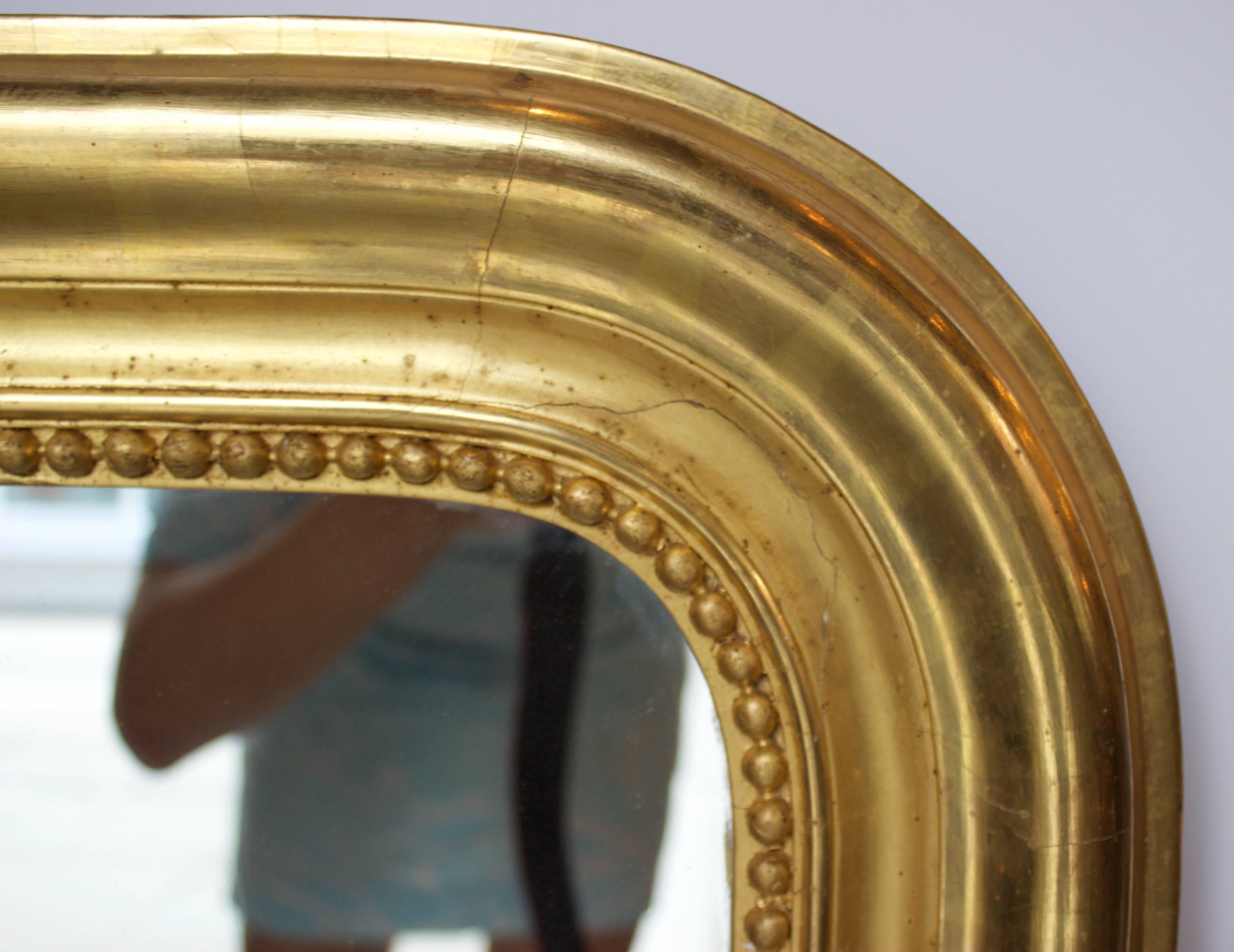 Mid-19th Century French Gilt Louis Philippe Mirror For Sale