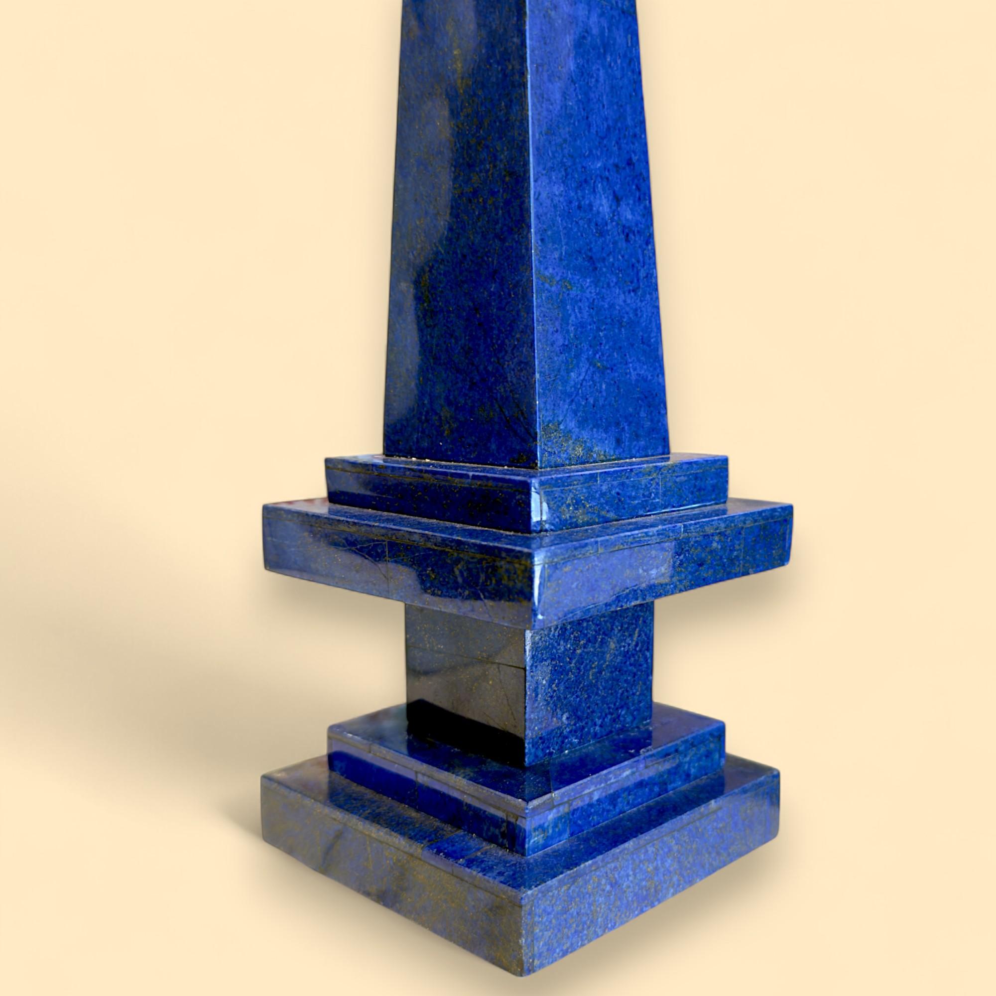 Paire d'obélisques en lapis-lazuli, Afghanistan, XIXe siècle en vente 3