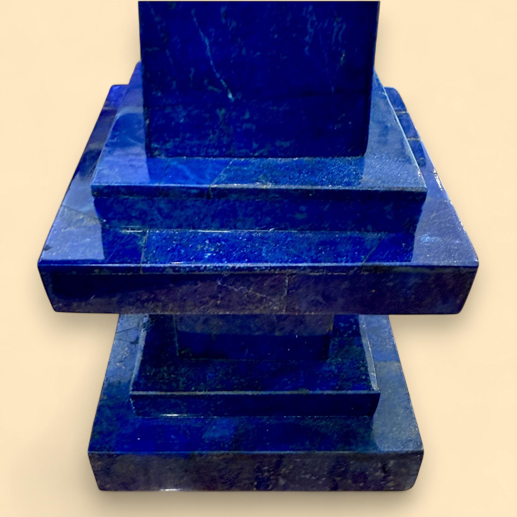 Paire d'obélisques en lapis-lazuli, Afghanistan, XIXe siècle en vente 7