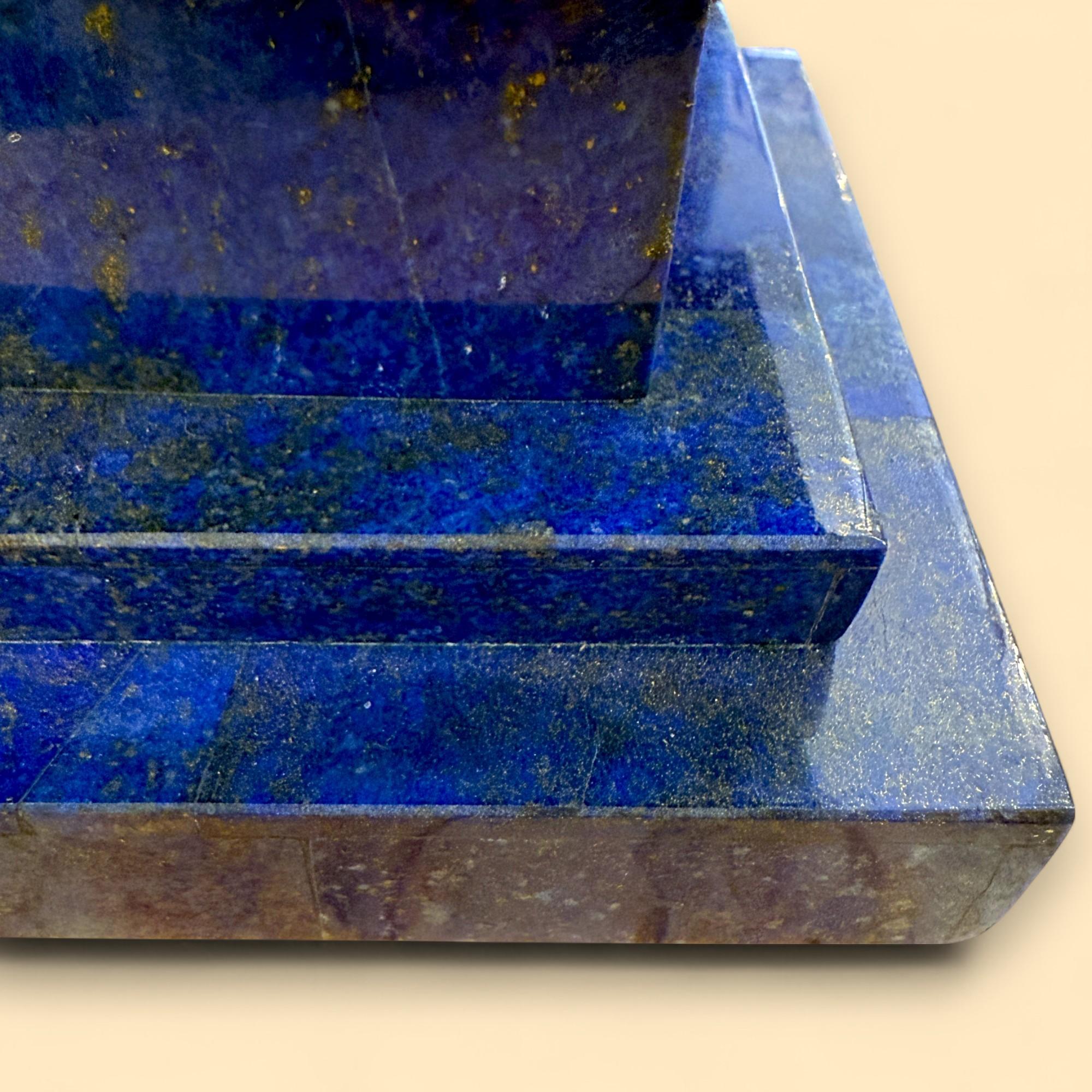 Paire d'obélisques en lapis-lazuli, Afghanistan, XIXe siècle en vente 8