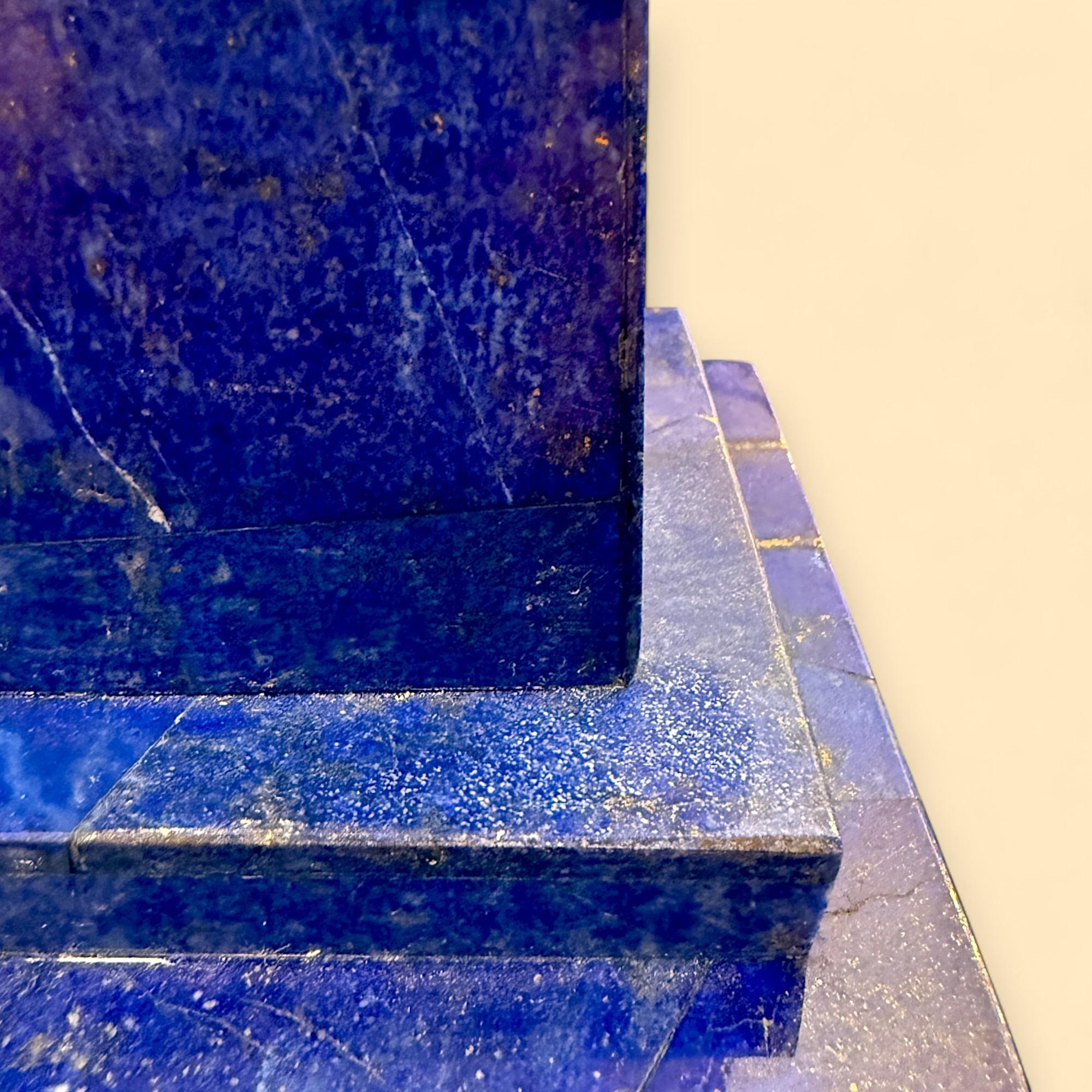 Paire d'obélisques en lapis-lazuli, Afghanistan, XIXe siècle en vente 9
