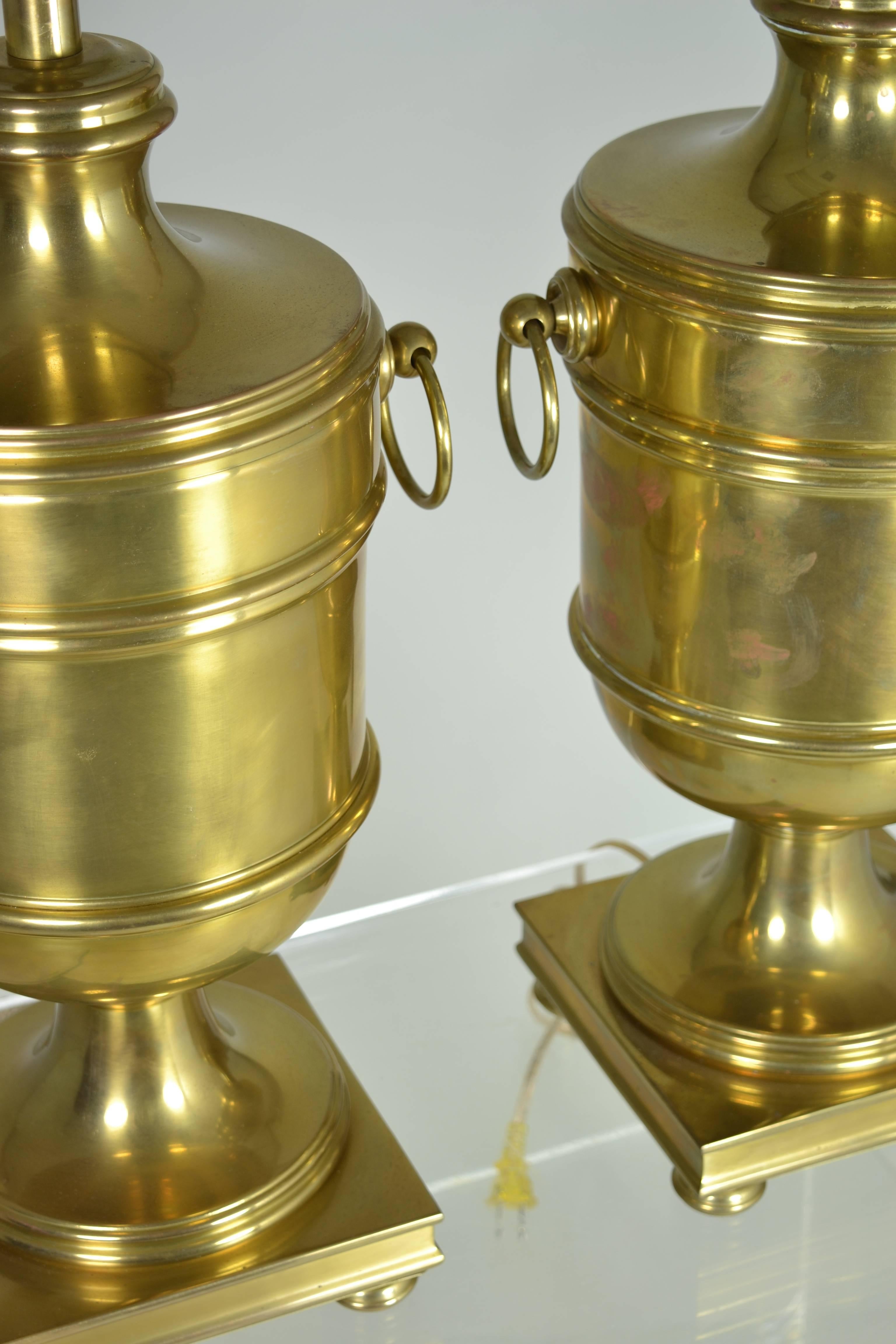 brass ginger jar lamps