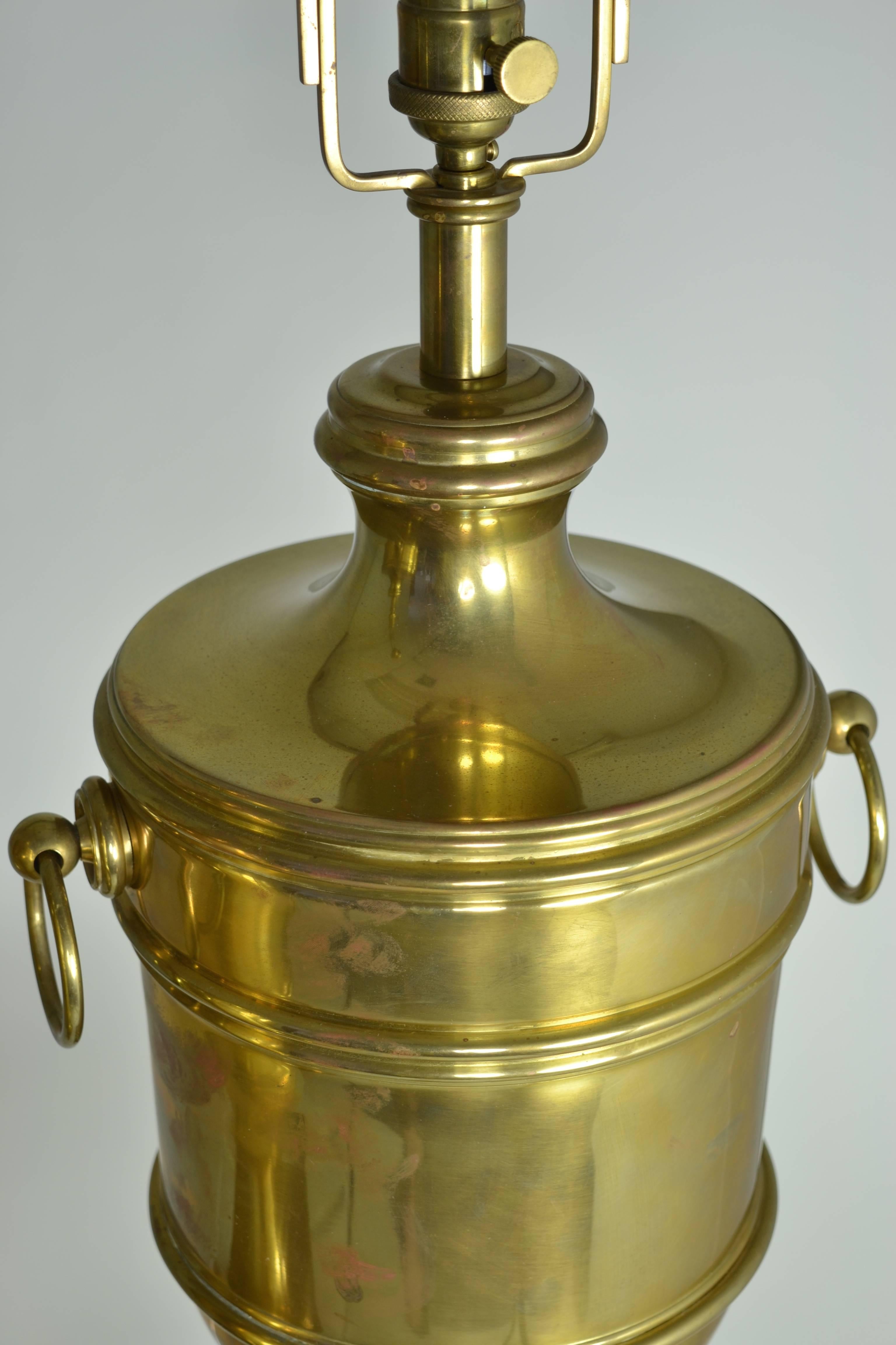 Neoclassical Ralph Lauren Brass Urn Lamps