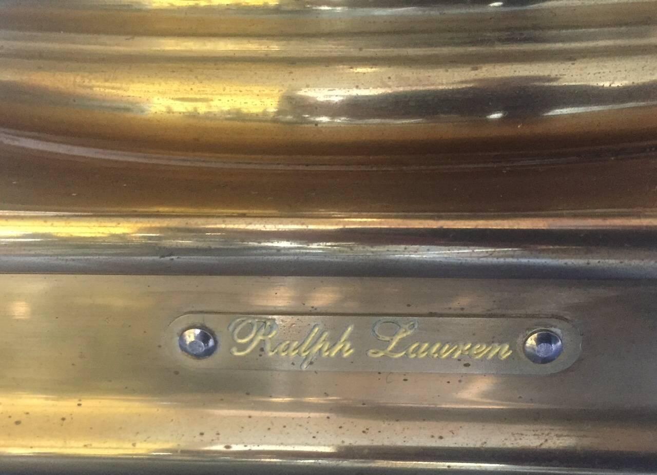 Ralph Lauren Brass Urn Lamps In Excellent Condition In Norwalk, CT