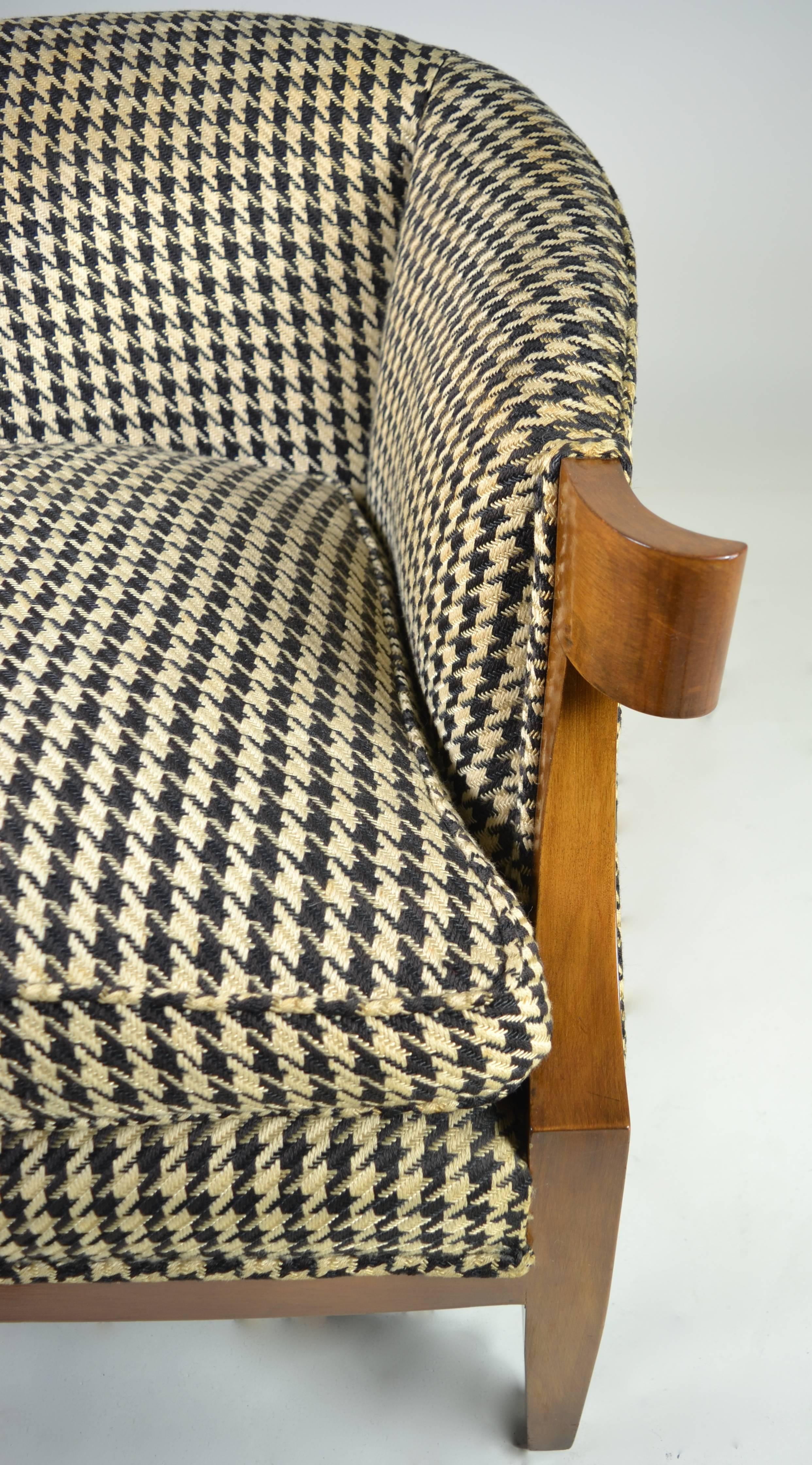 Neoclassical Baker Club Chair, Circa 1950s