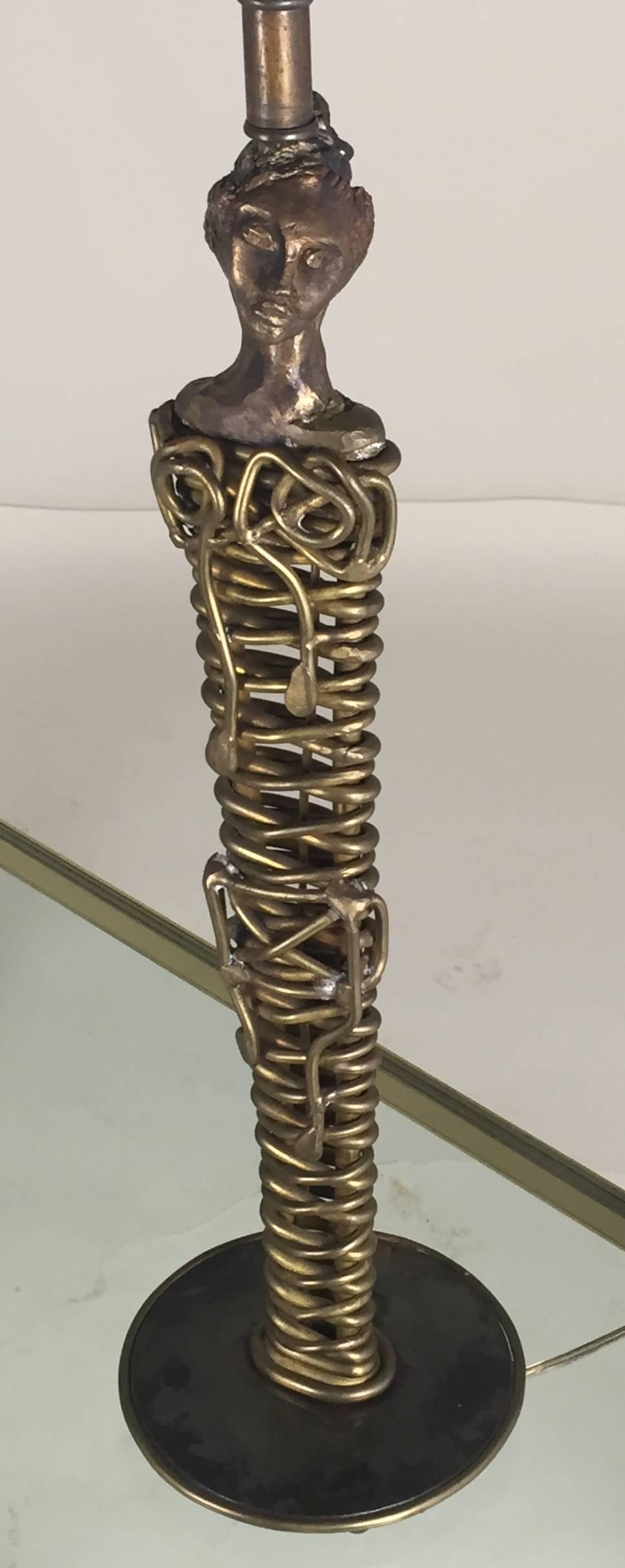 Signed Mario Villa, Nefertiti Table Lamp In Excellent Condition In Norwalk, CT