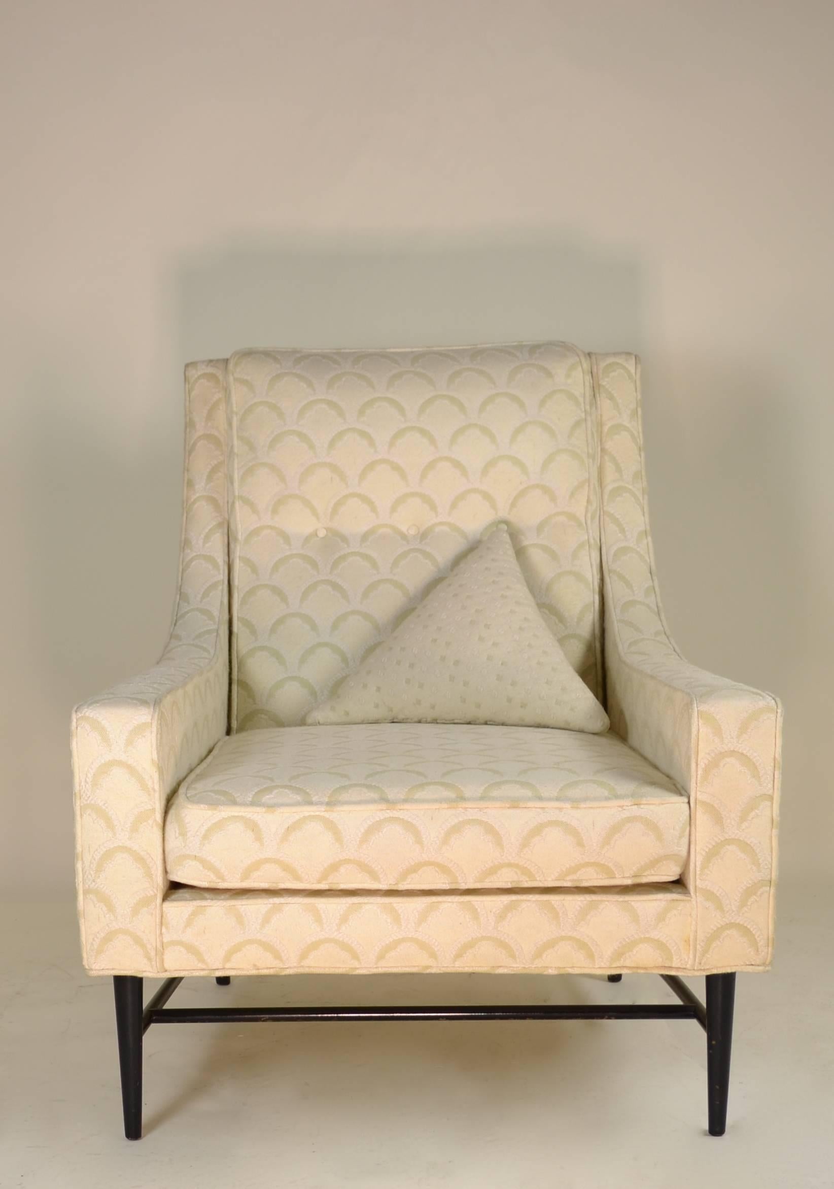 Modern Paul McCobb Lounge Chair and Ottoman