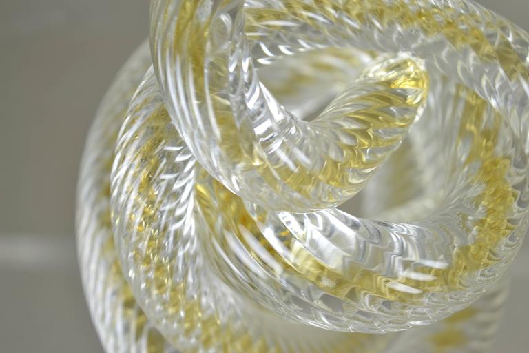 Two Signed Murano Glass Knots For Sale at 1stDibs
