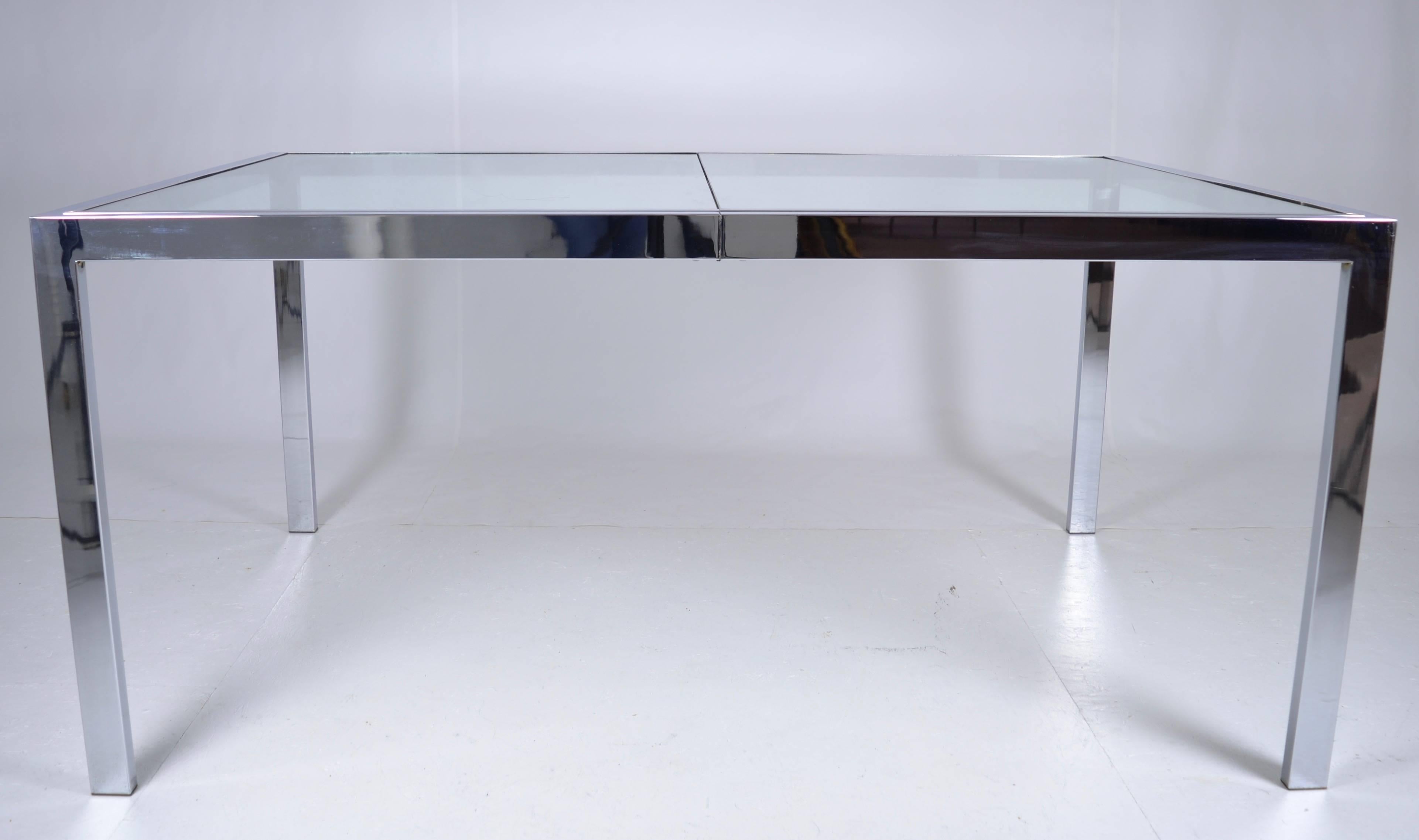 Milo Baughman Extension Dining Table, circa 1970s In Good Condition In Norwalk, CT