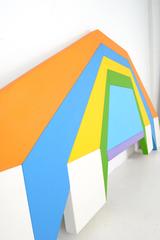 Monumental Color Block Work on Canvas, Jerry T. Okimoto