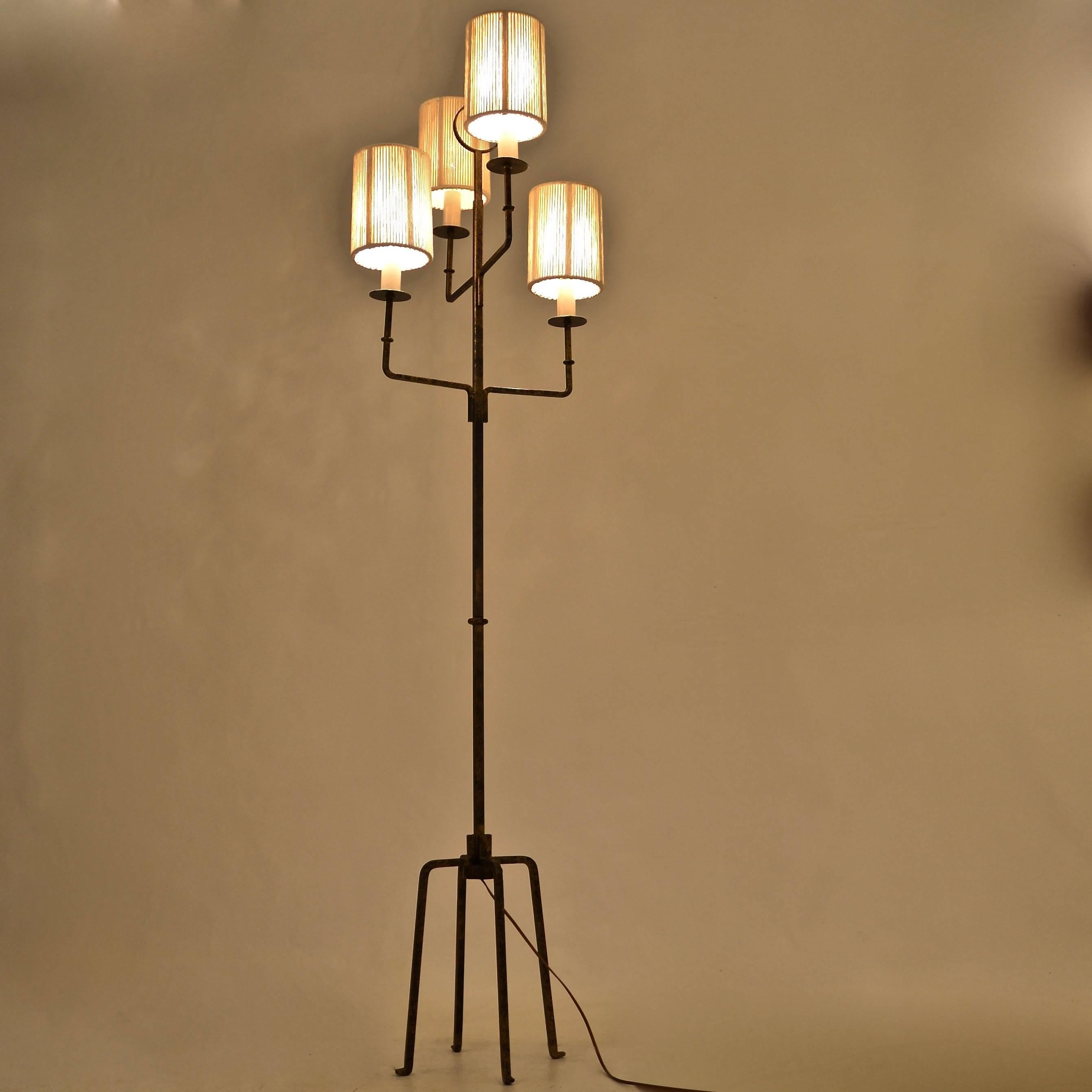 American Tommi Parzinger Floor Lamp, USA, circa 1950s