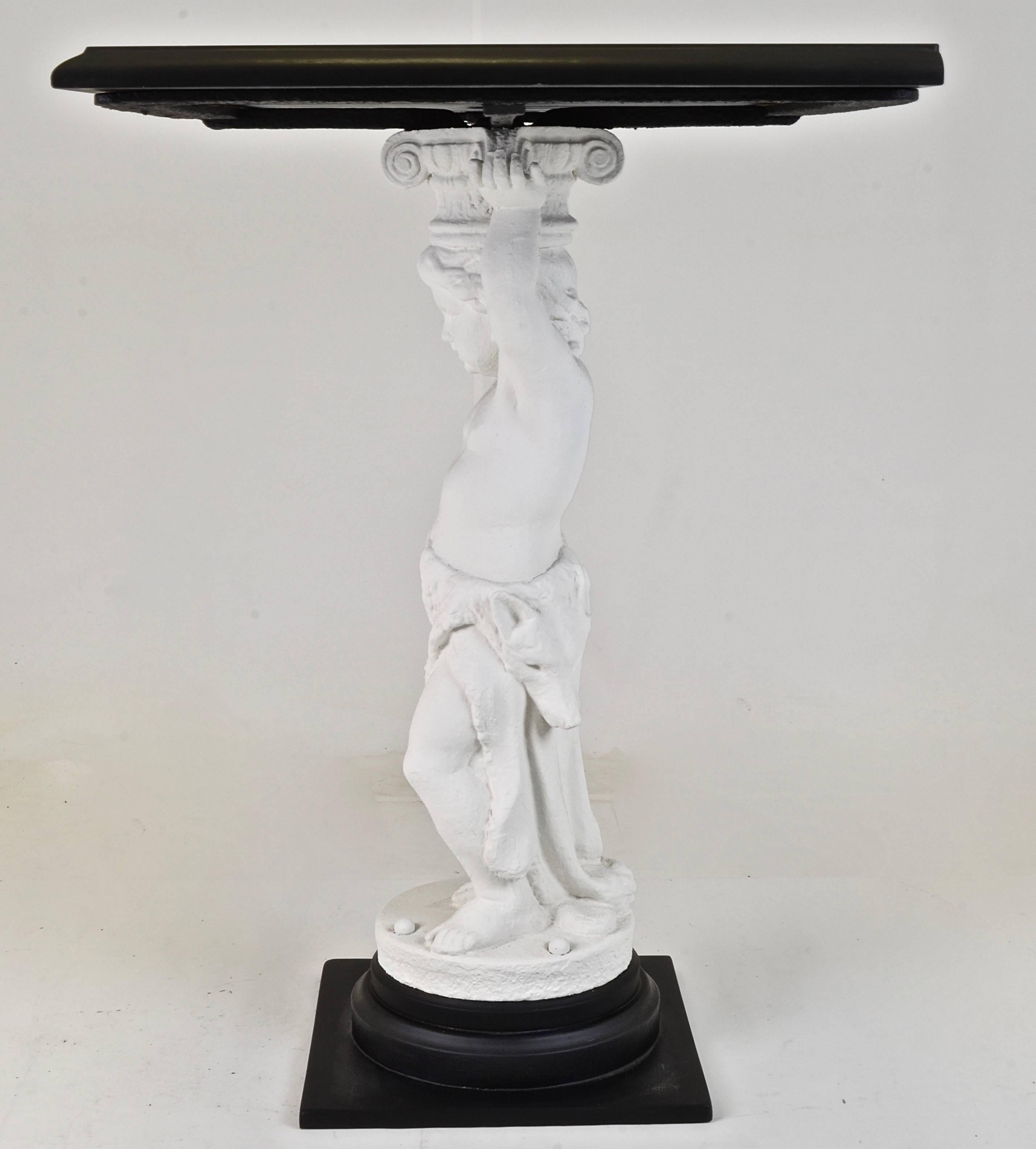 Early 20th Century Garden Statue Console Table For Sale