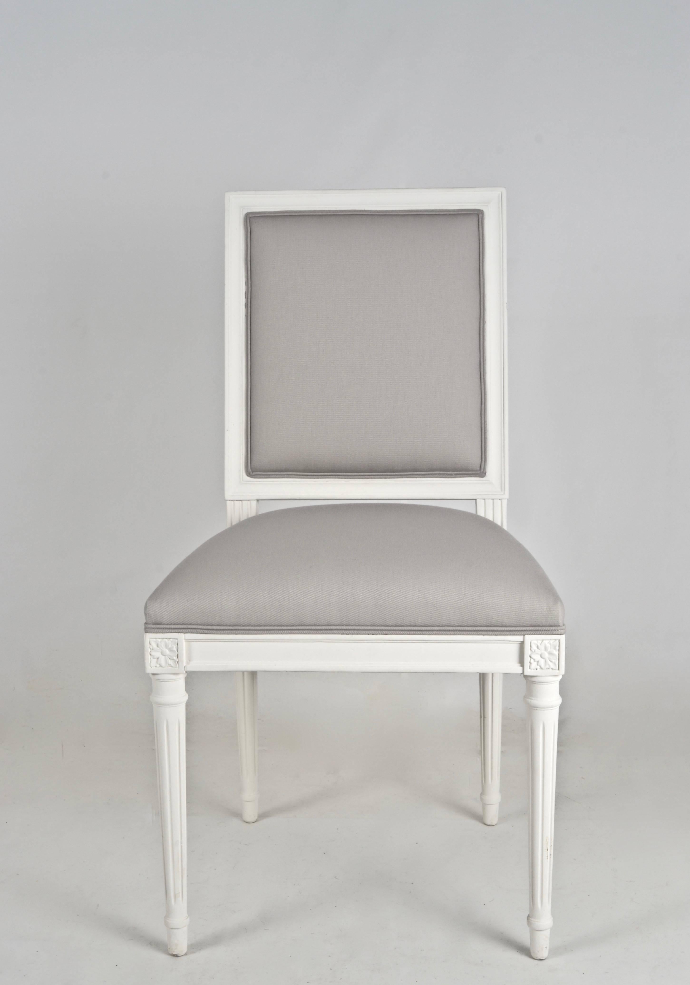Assembled Set of Eight Louis XVI-Style Dining Chairs 3