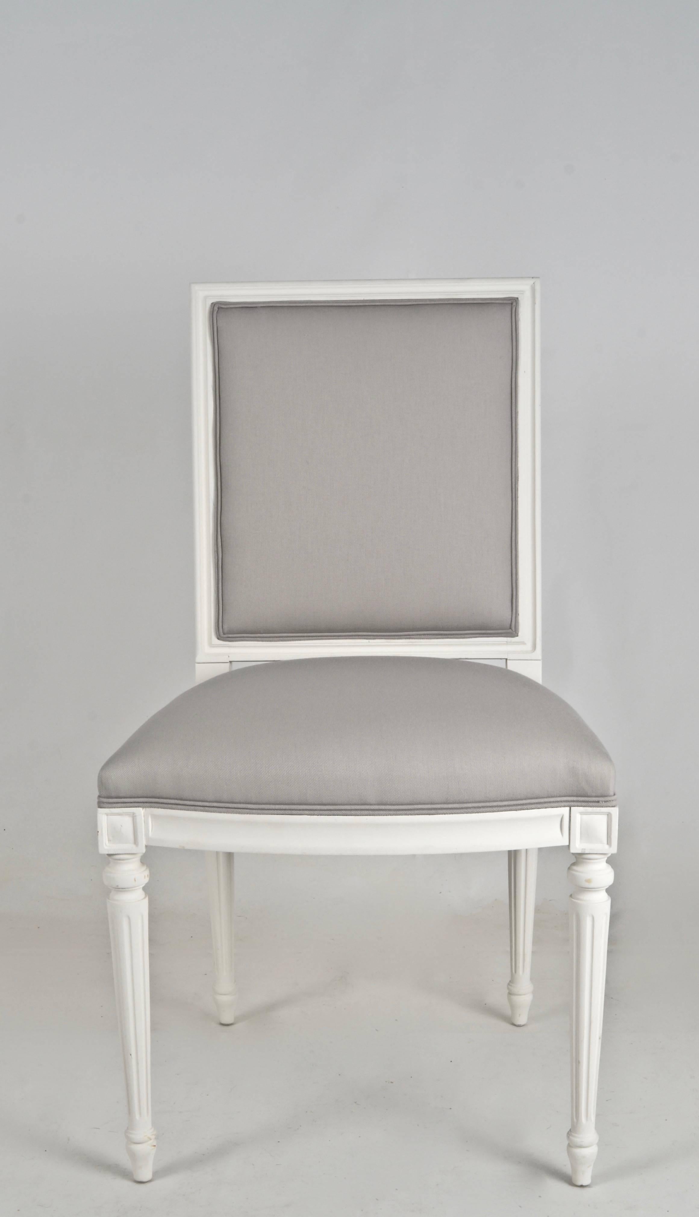 Assembled Set of Eight Louis XVI-Style Dining Chairs 4